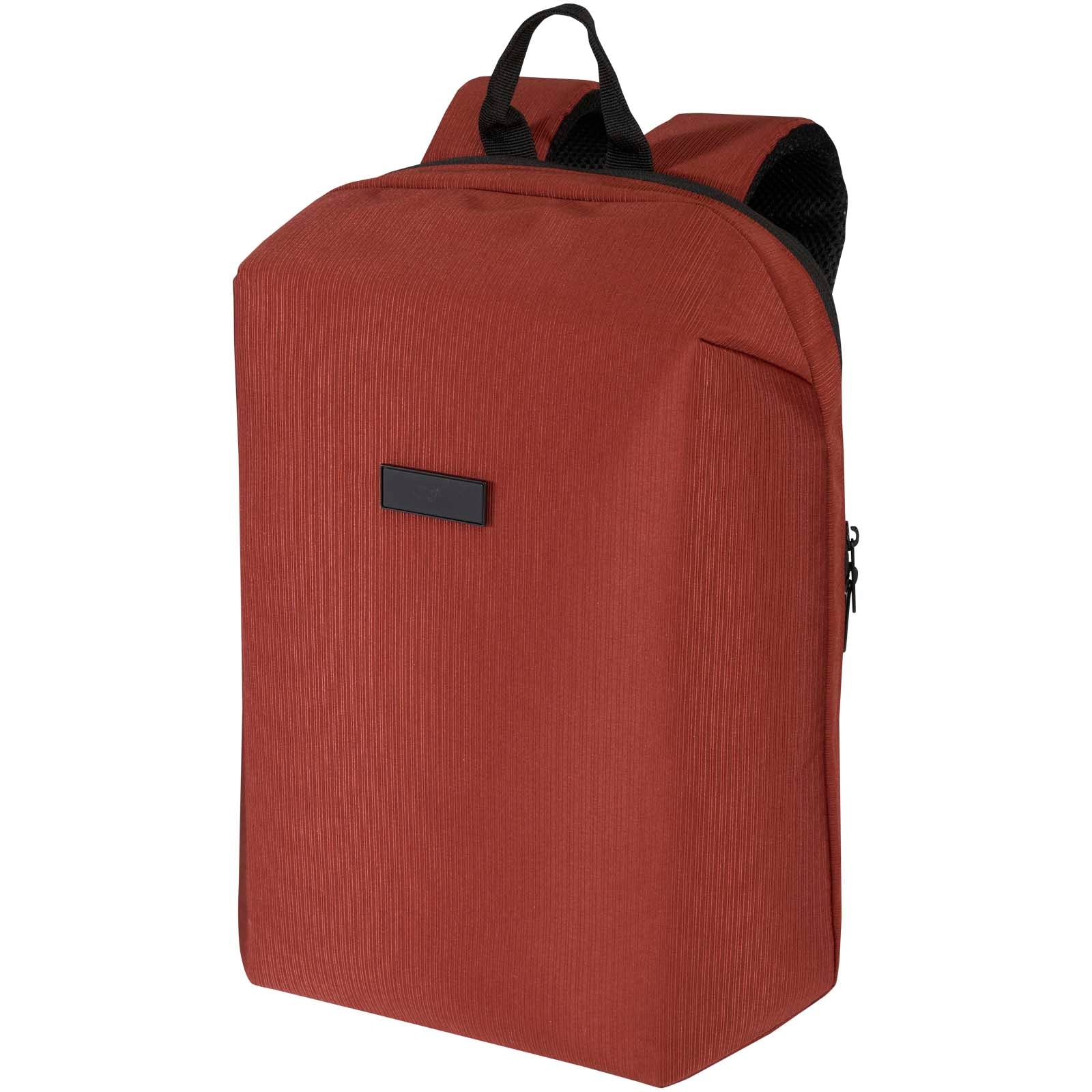 Luma 15" GRS Laptop-Rucksack aus recyceltem Material mit Diebstahlschutz 10L – Ziegelstein