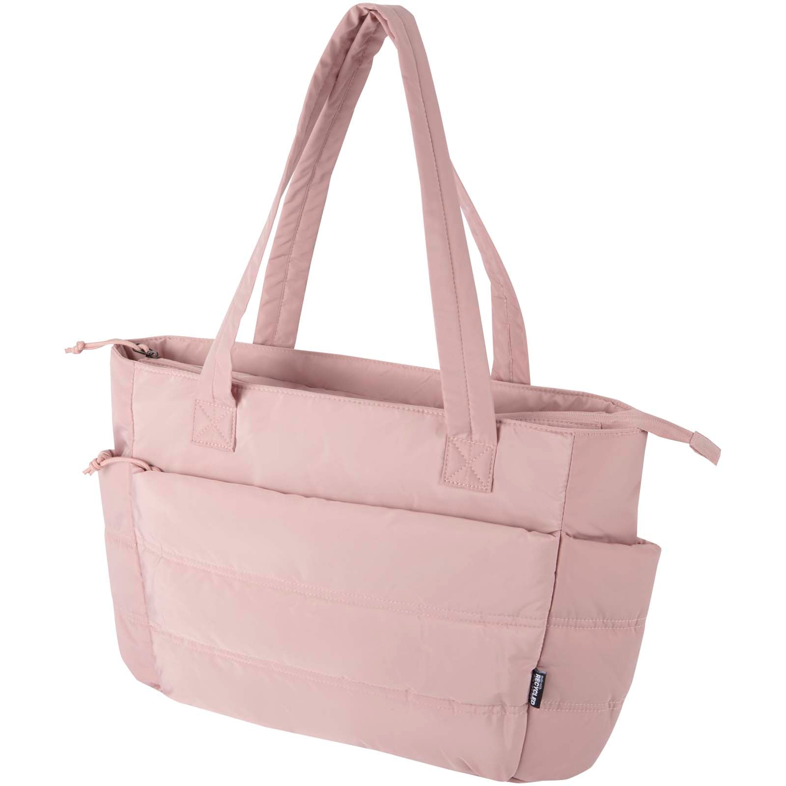 Puffer 15,6" GRS recycelte Laptoptragetasche 18L – Altrosa