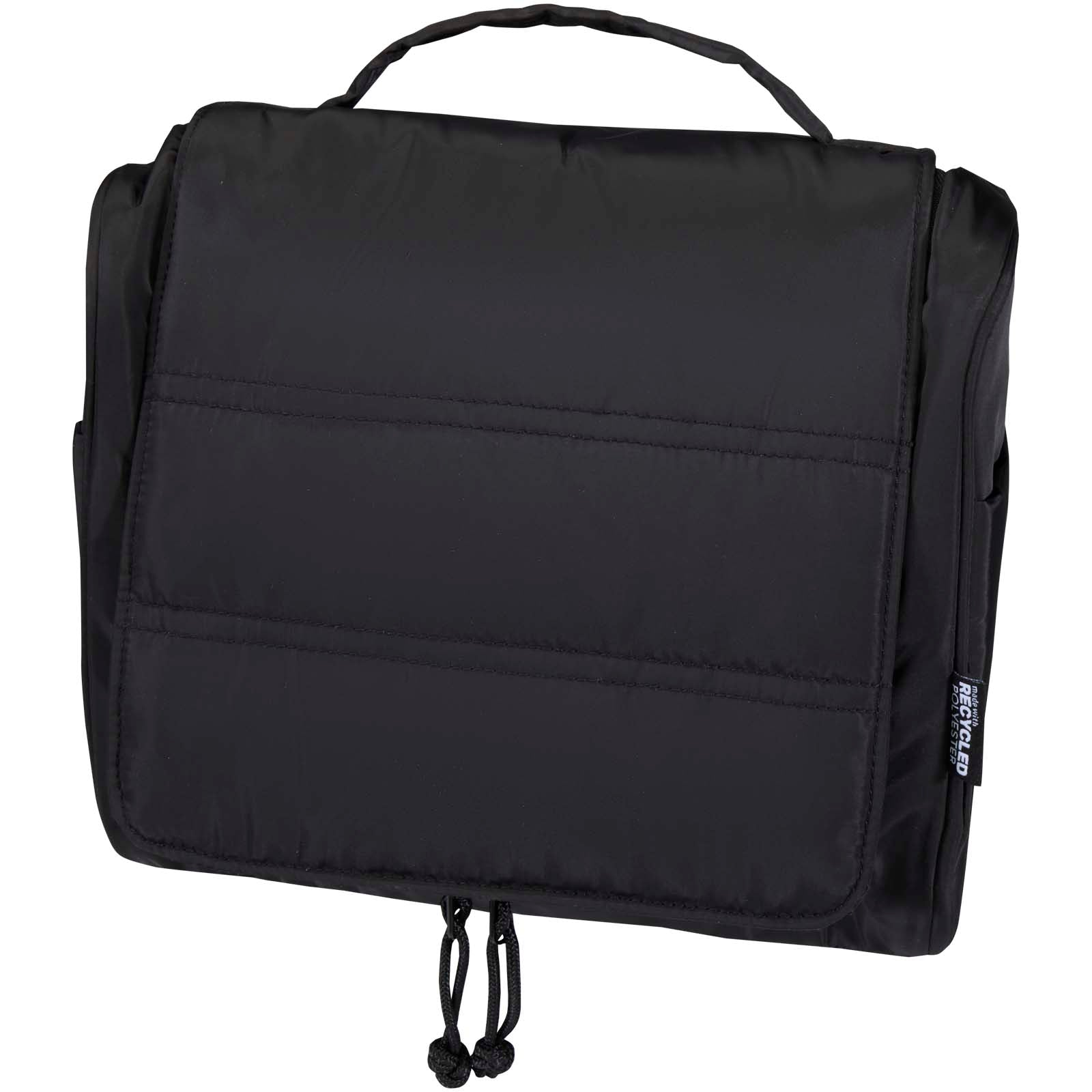 Puffer GRS recycelte aufhängbare Kulturtasche 8L – Schwarz