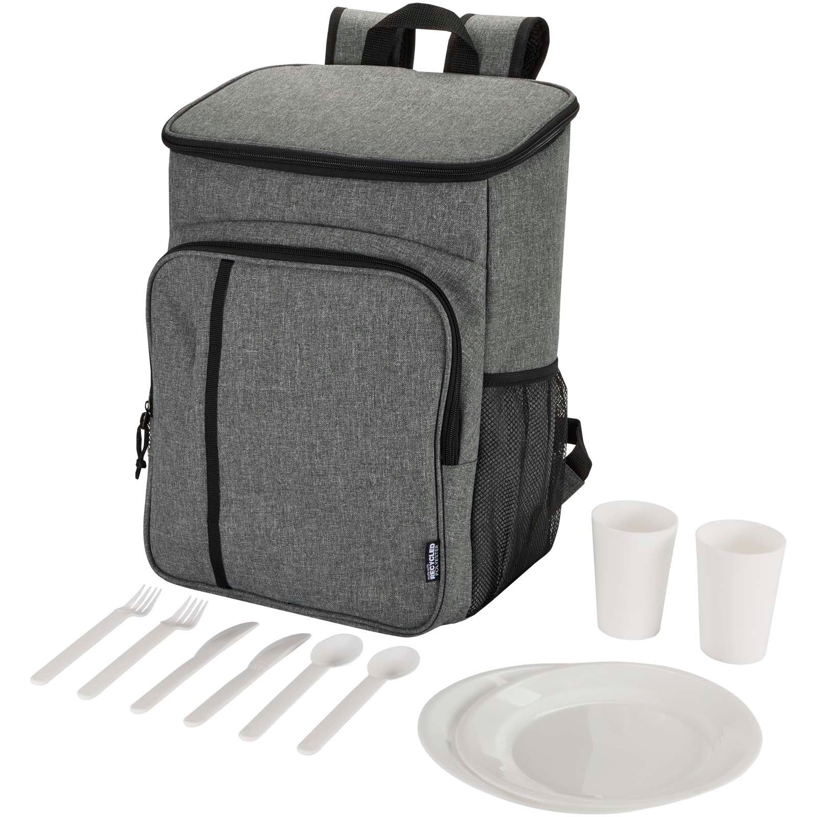 Tundra GRS recycelter Picknickkühlrucksack mit Besteckset 20L