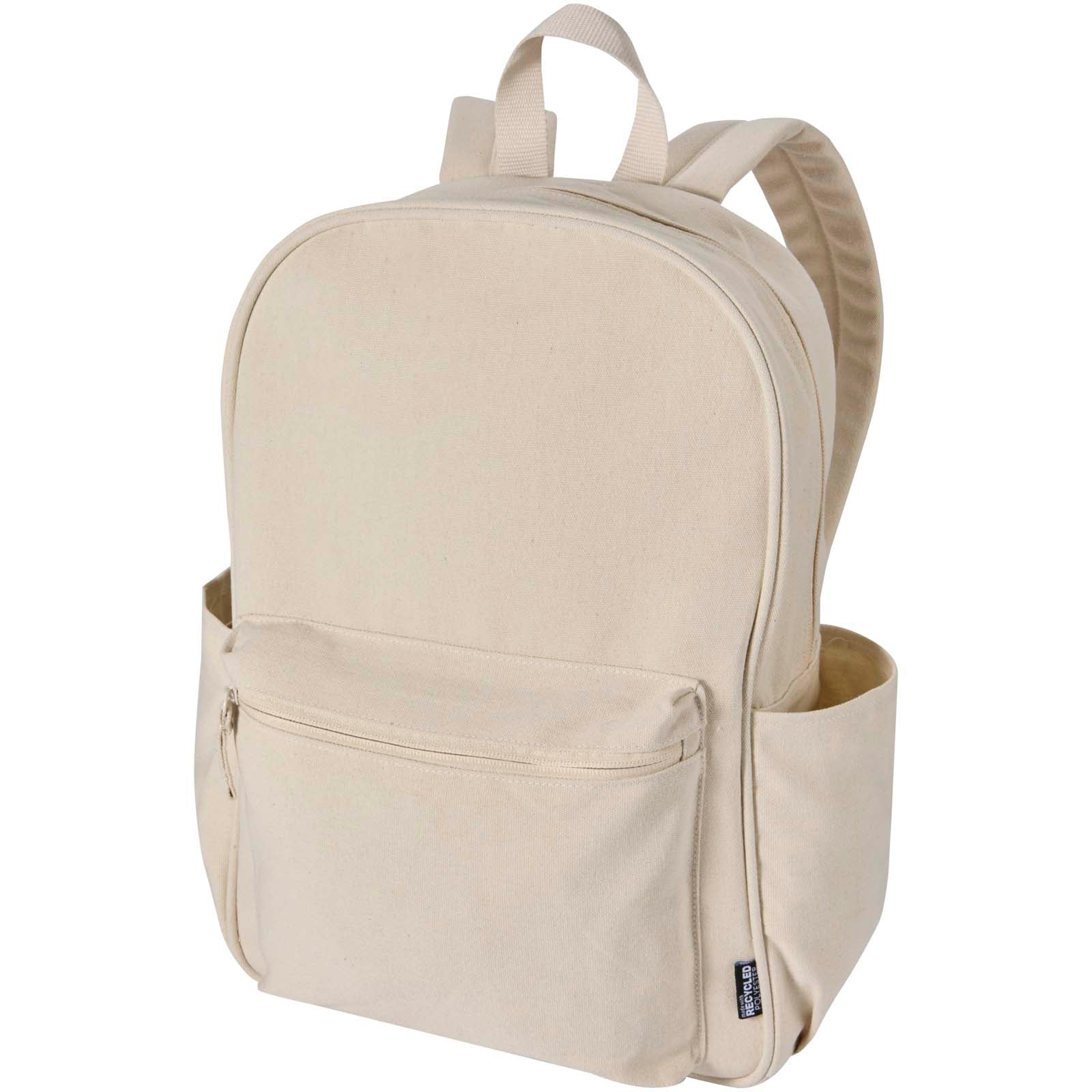 Recanvas 15,6” GRS recycelter City-Rucksack 16L – Sandstone