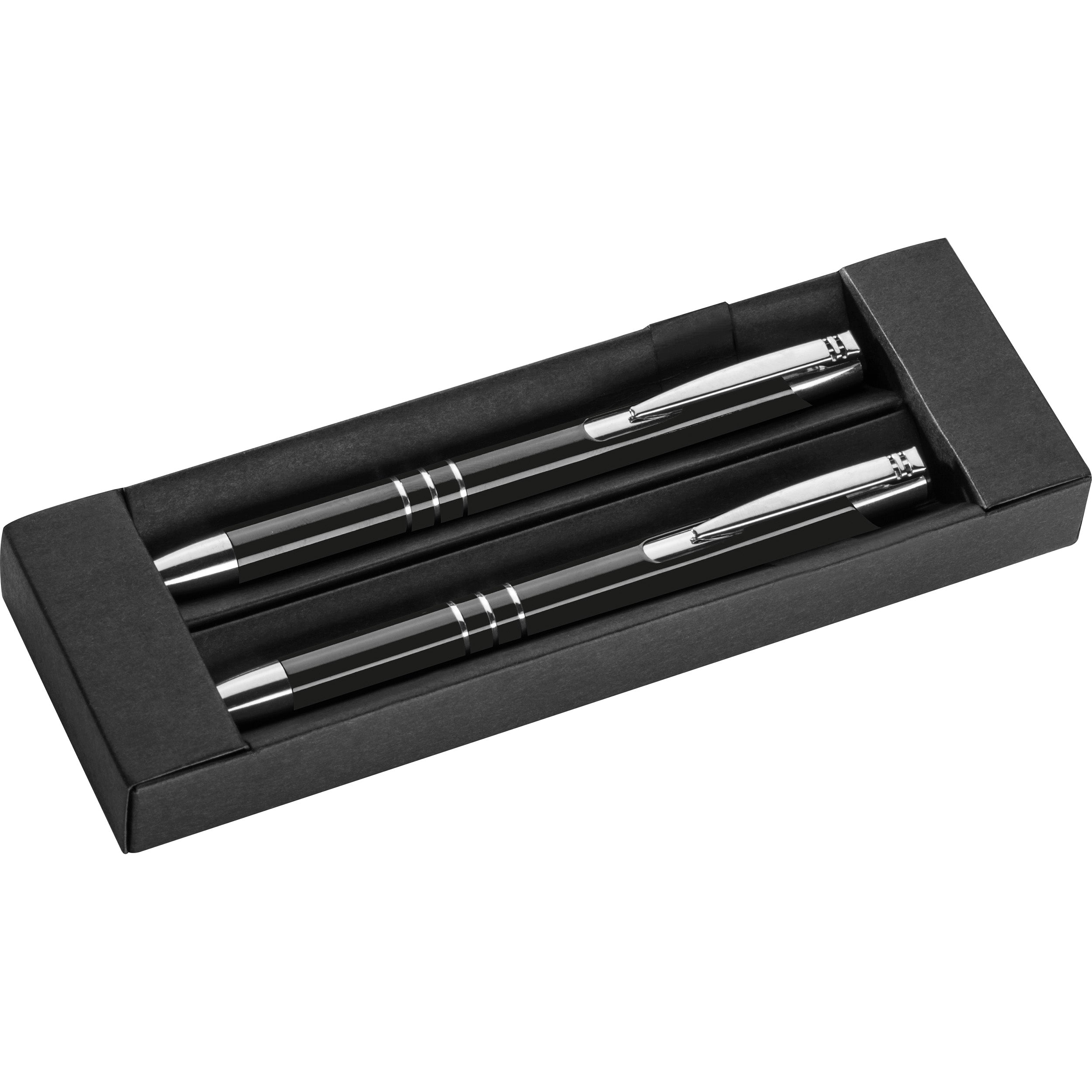 Schreibset mit Kugelschreiber und Druckbleistift aus Metall KELLY