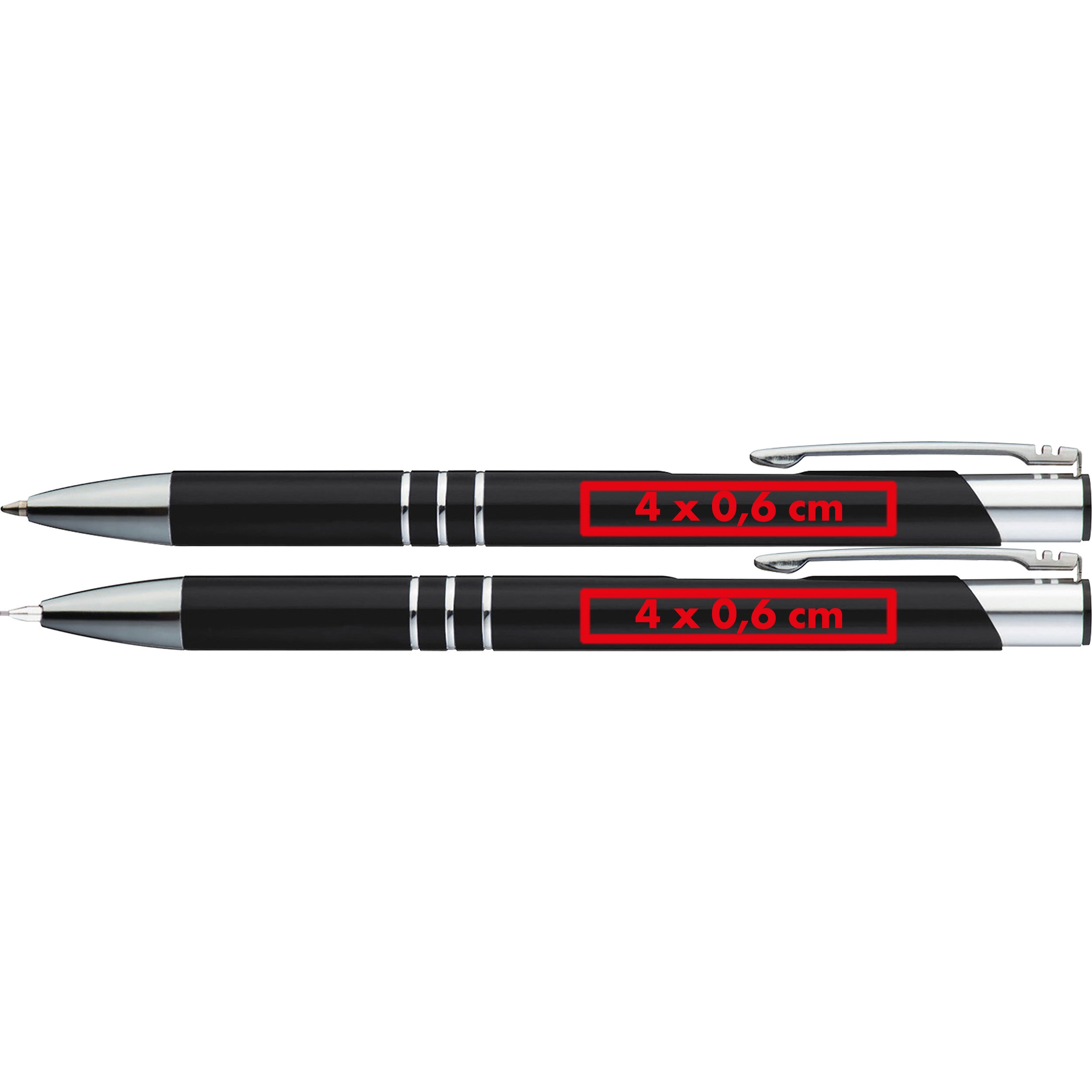 Schreibset mit Kugelschreiber und Druckbleistift aus Metall KELLY