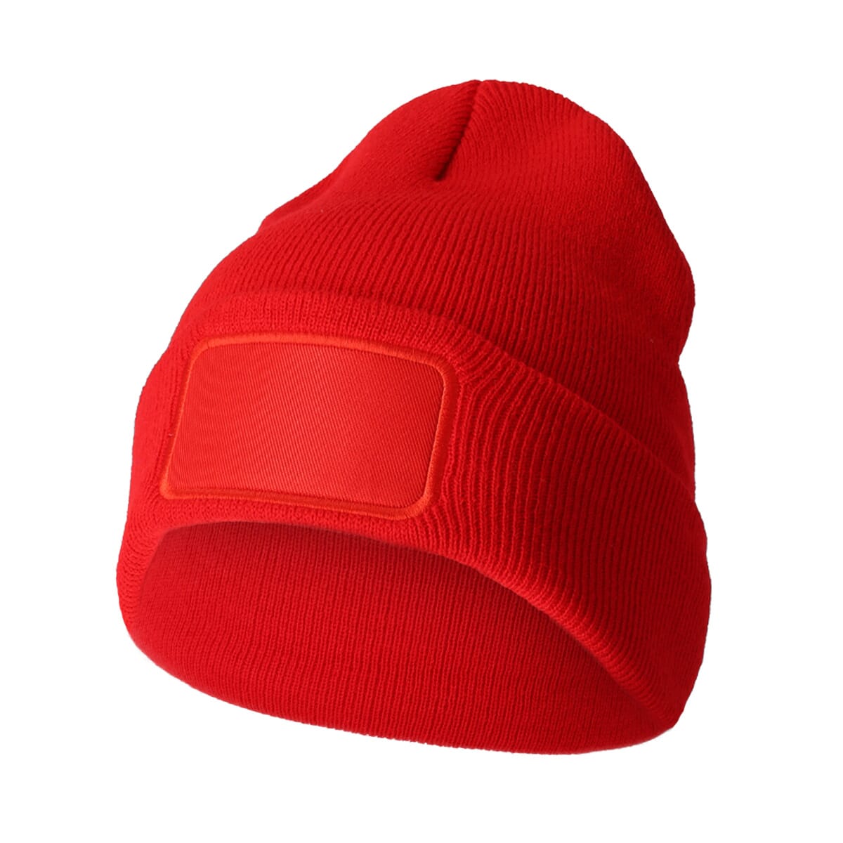 Strickmütze mit Label