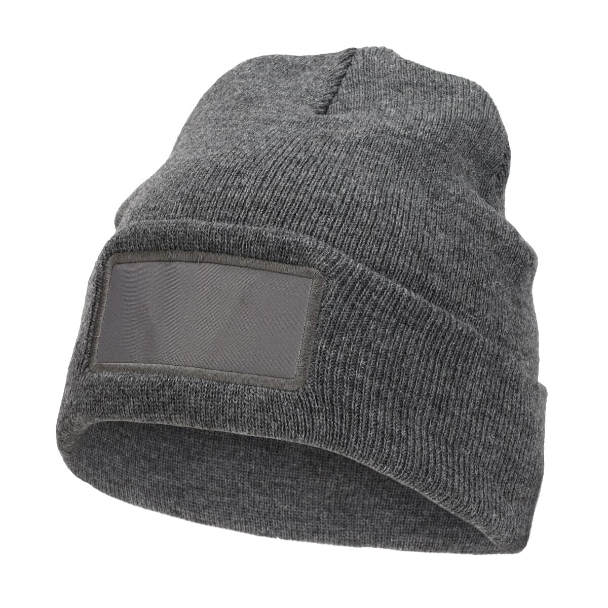 Strickmütze mit Label