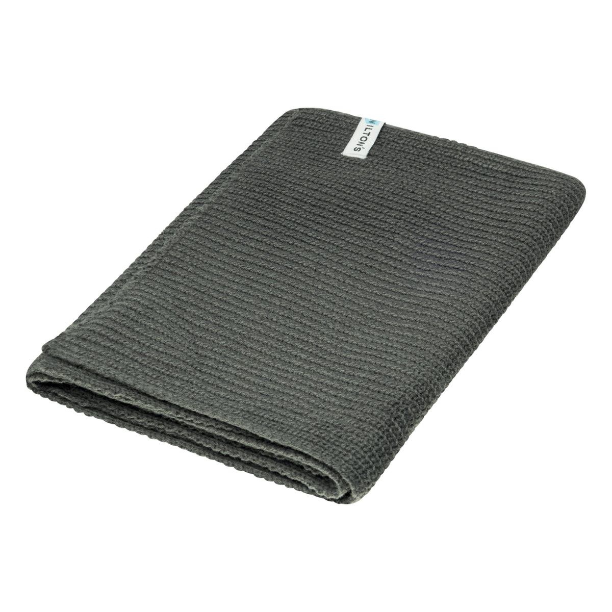 Grob gestrickter Schal 160 × 25 cm – Dunkelgrau
