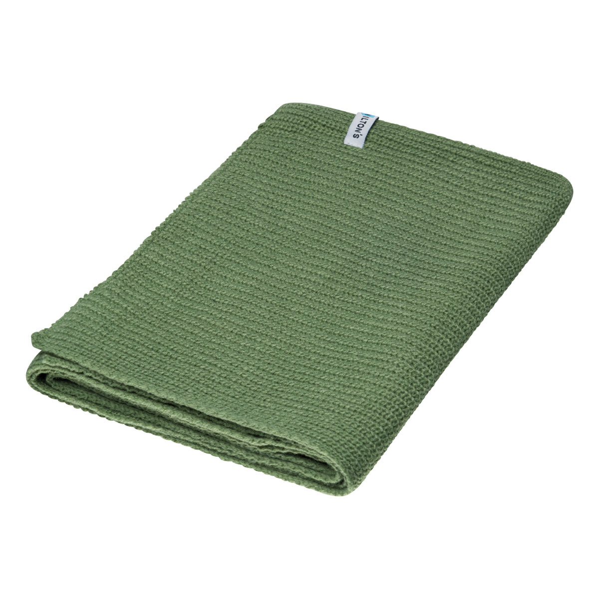 Grob gestrickter Schal 160 × 25 cm – Salbeigrün