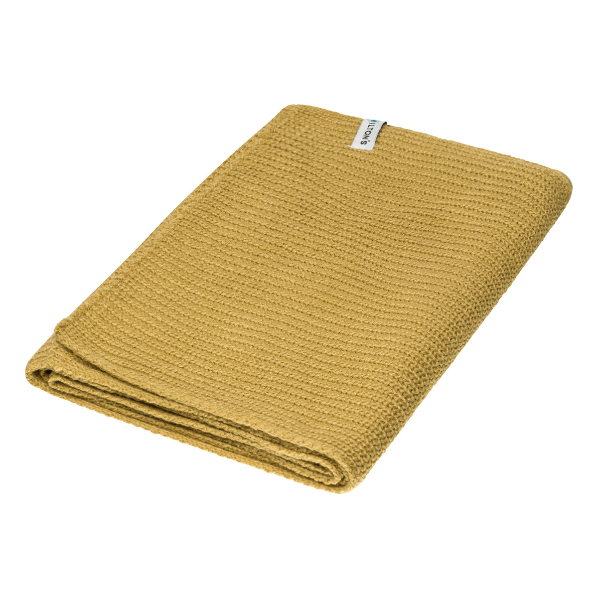 Grob gestrickter Schal 160 × 25 cm – Senfgelb