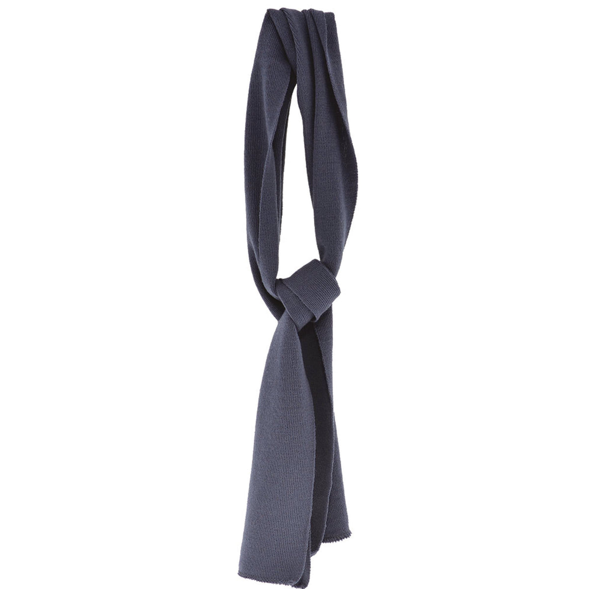 Grob gestrickter Schal 180 × 20 cm – Dunkelgrau