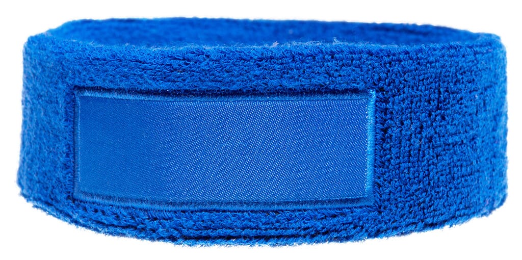 Frottier Stirnband mit Label