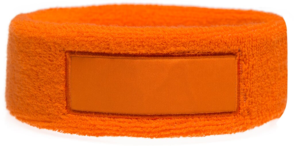 Frottier Stirnband mit Label