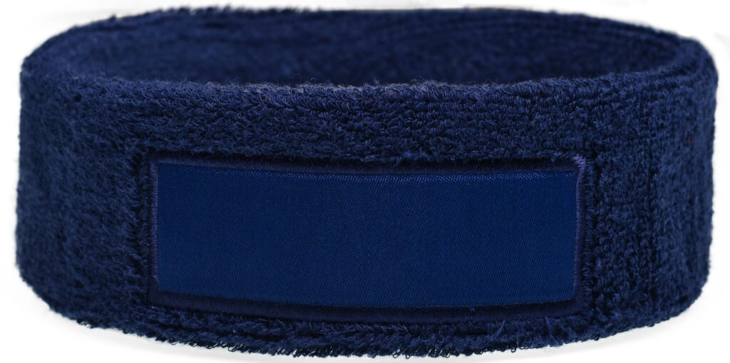 Frottier Stirnband mit Label