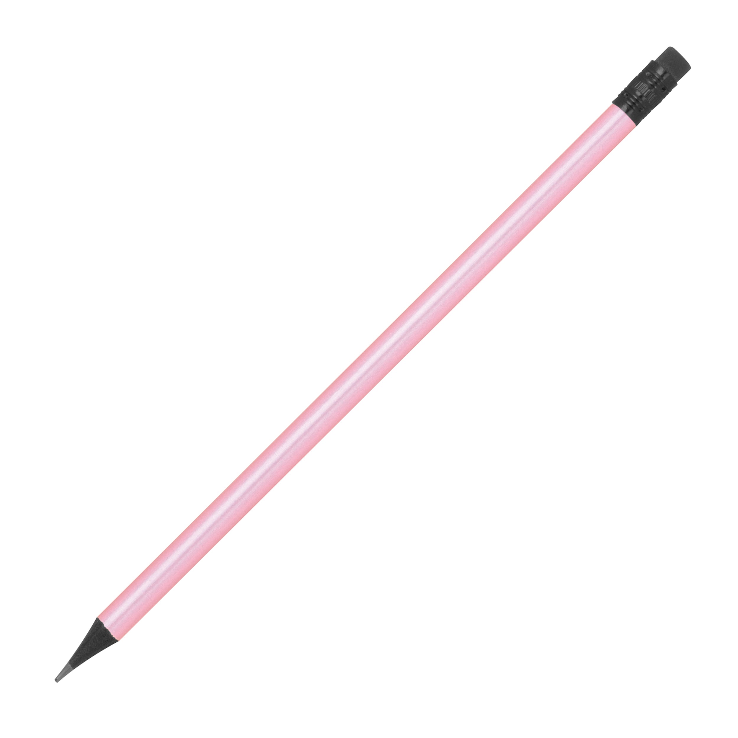 Bleistift mit Radiergummi in Metallic-Farben JAMES
