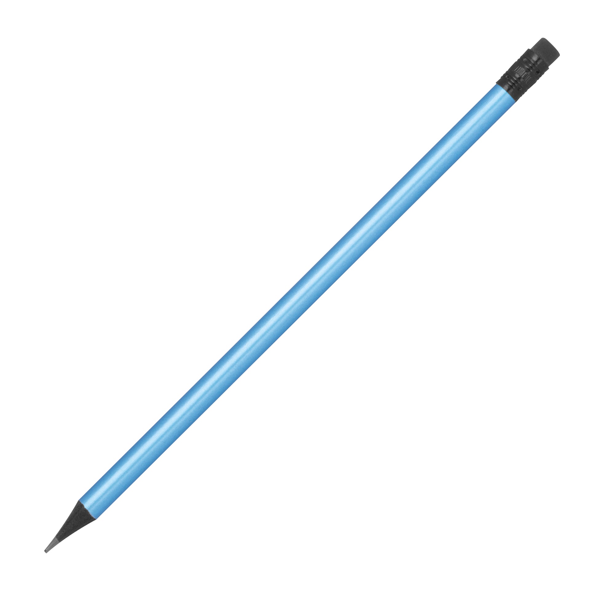 Bleistift mit Radiergummi in Metallic-Farben JAMES