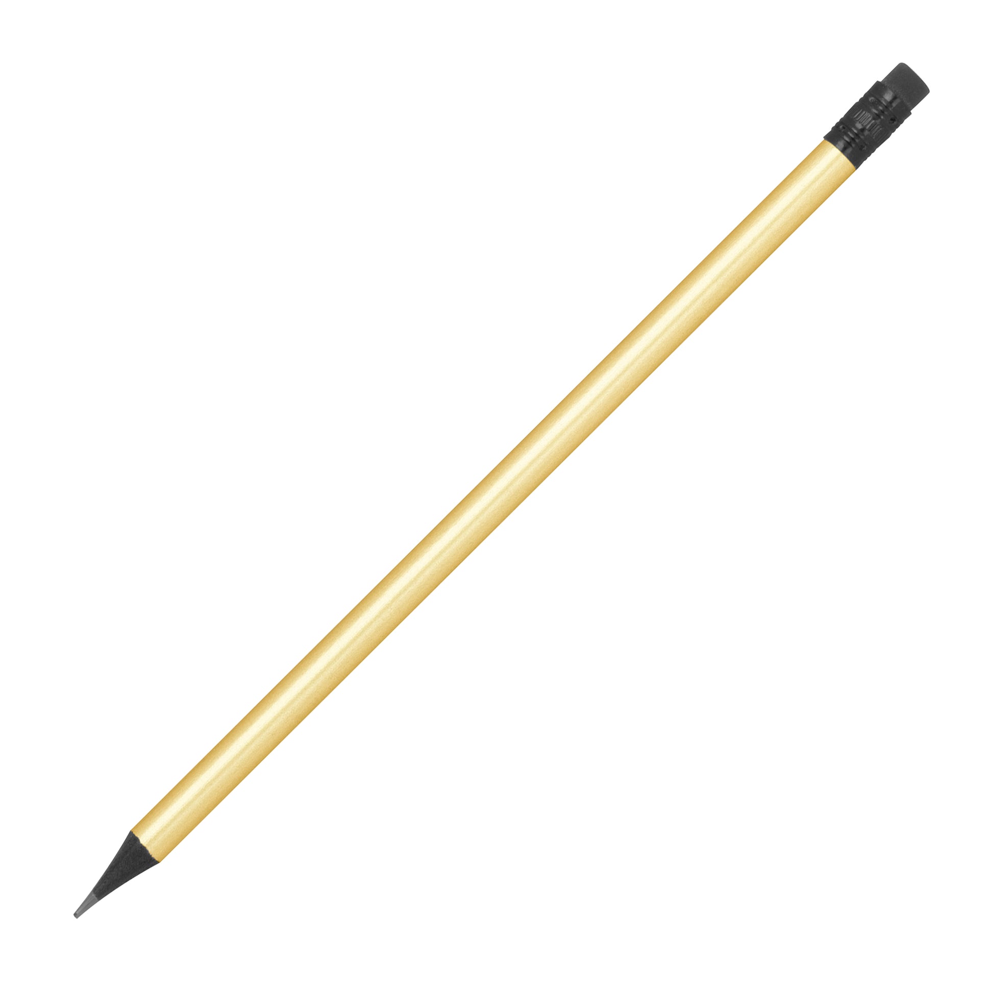 Bleistift mit Radiergummi in Metallic-Farben JAMES