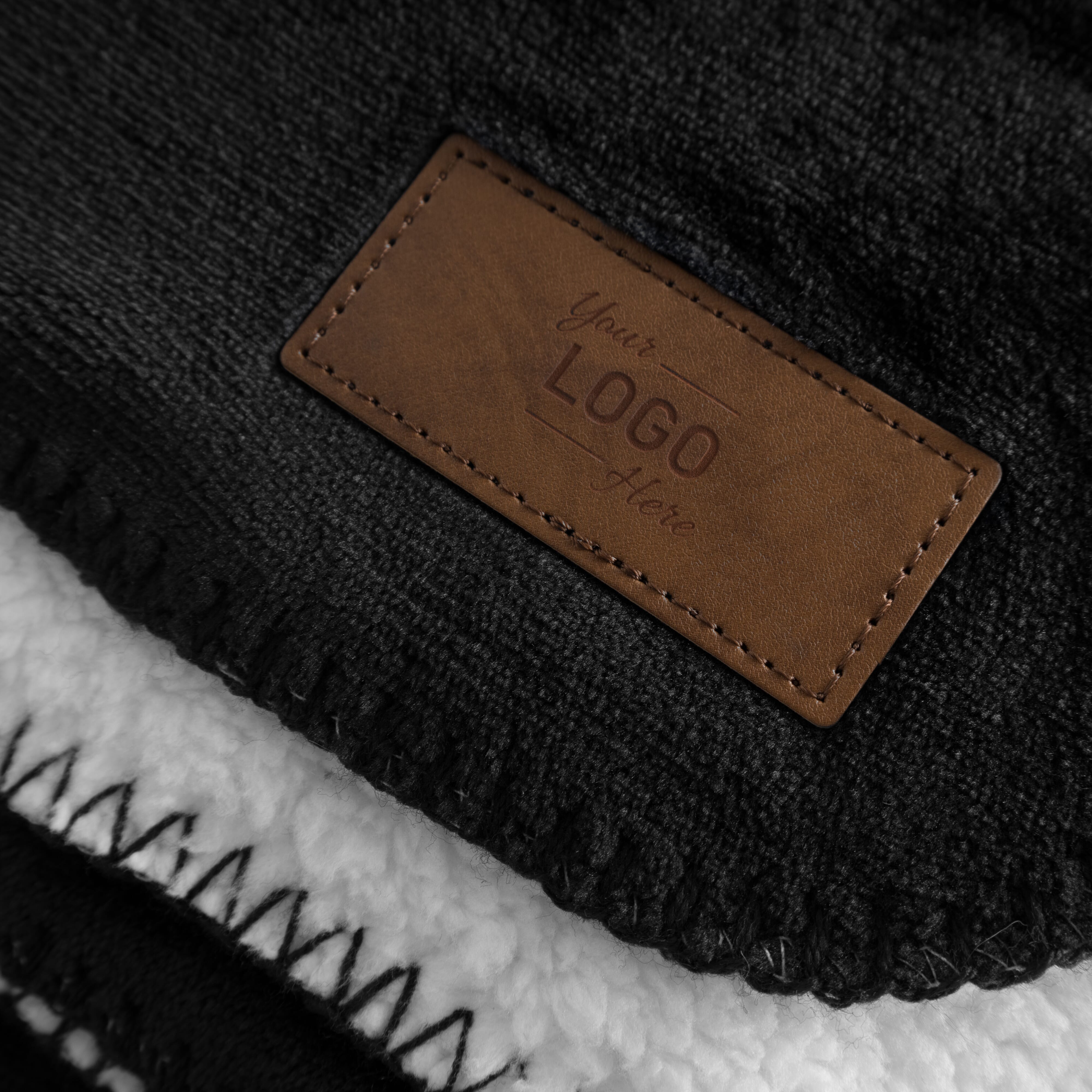 Fleecedecke mit Sherpa-Rückseite 150x120 cm, 500 g/m²