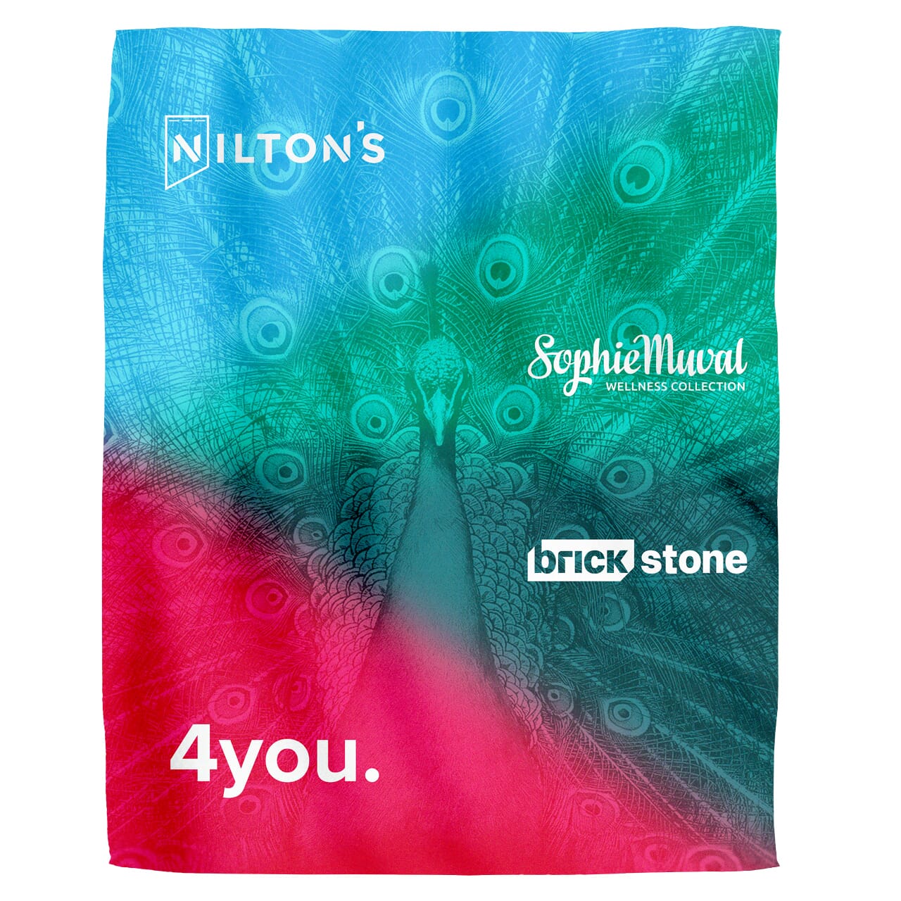 Sherpa Sublimation Fleecedecke 150x120 cm, 450 g/m²