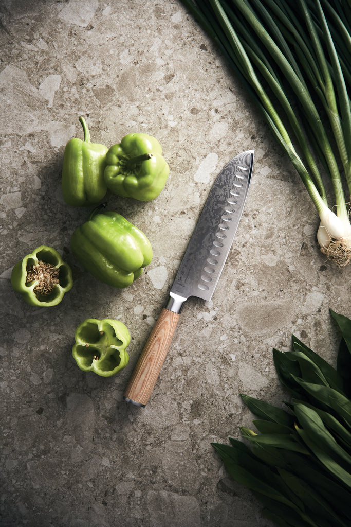VINGA Hattasan Damascus Santoku Messer – Ansicht 7
