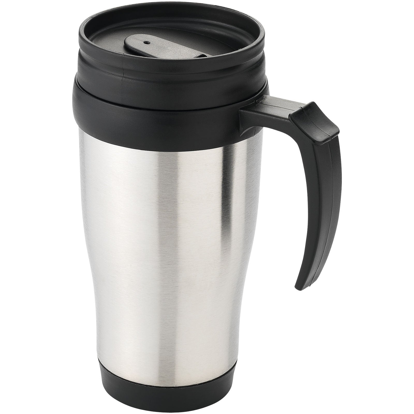 Sanibel 400 ml Isolierbecher – Silber und Schwarz