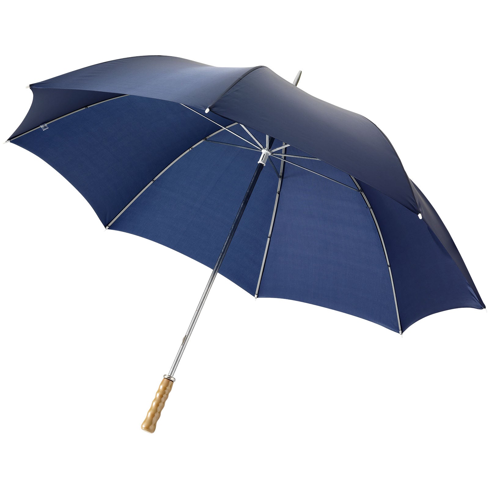 Karl 30" Golfschirm mit Holzgriff – Navy