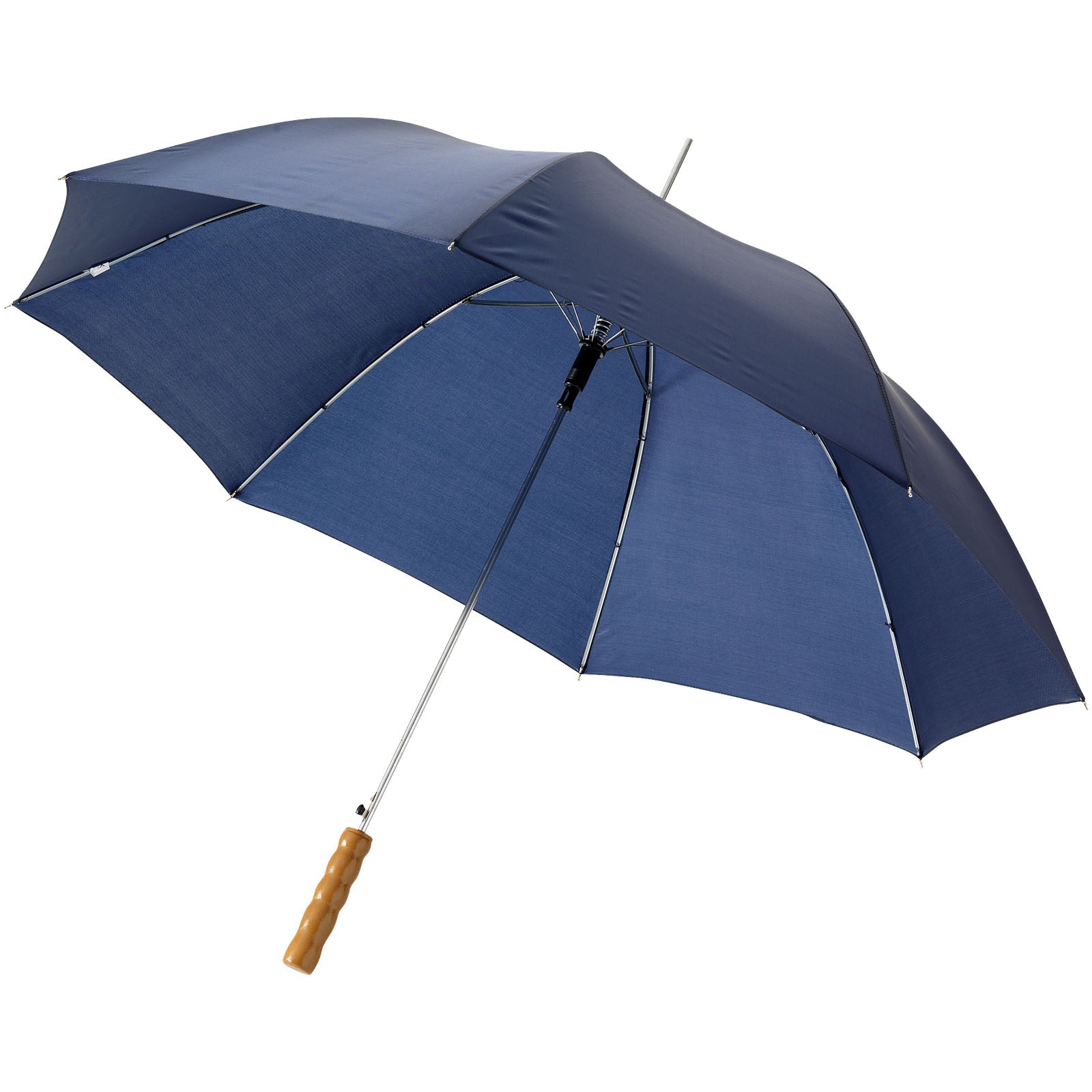 Lisa 23" Automatikregenschirm mit Holzgriff – Navy