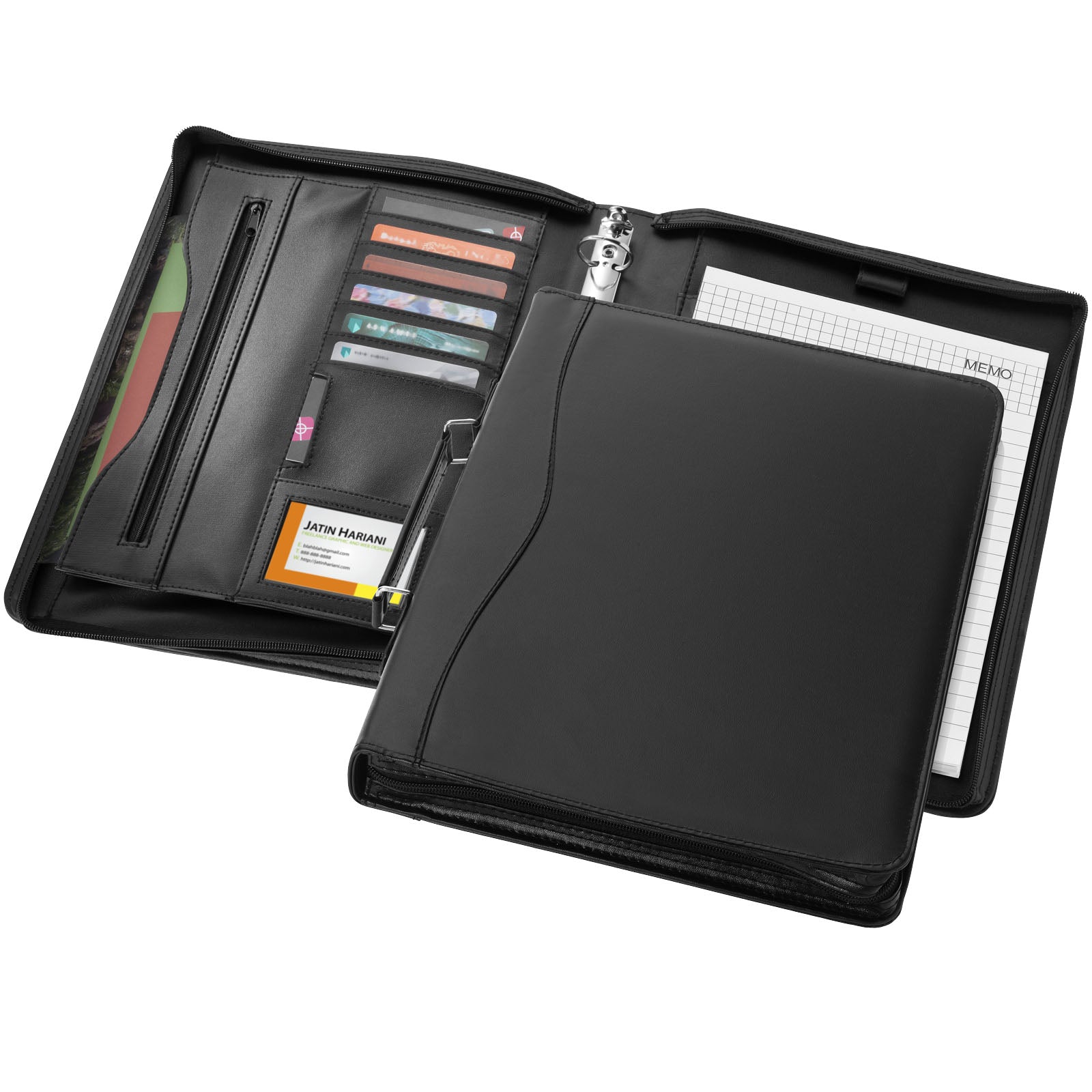 Ebony A4 Aktenmappe – Schwarz
