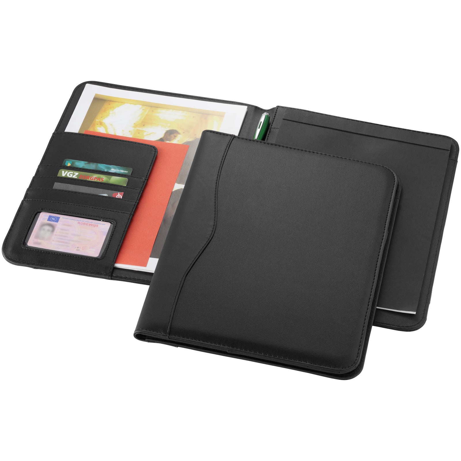Ebony A4 Schreibmappe – Schwarz