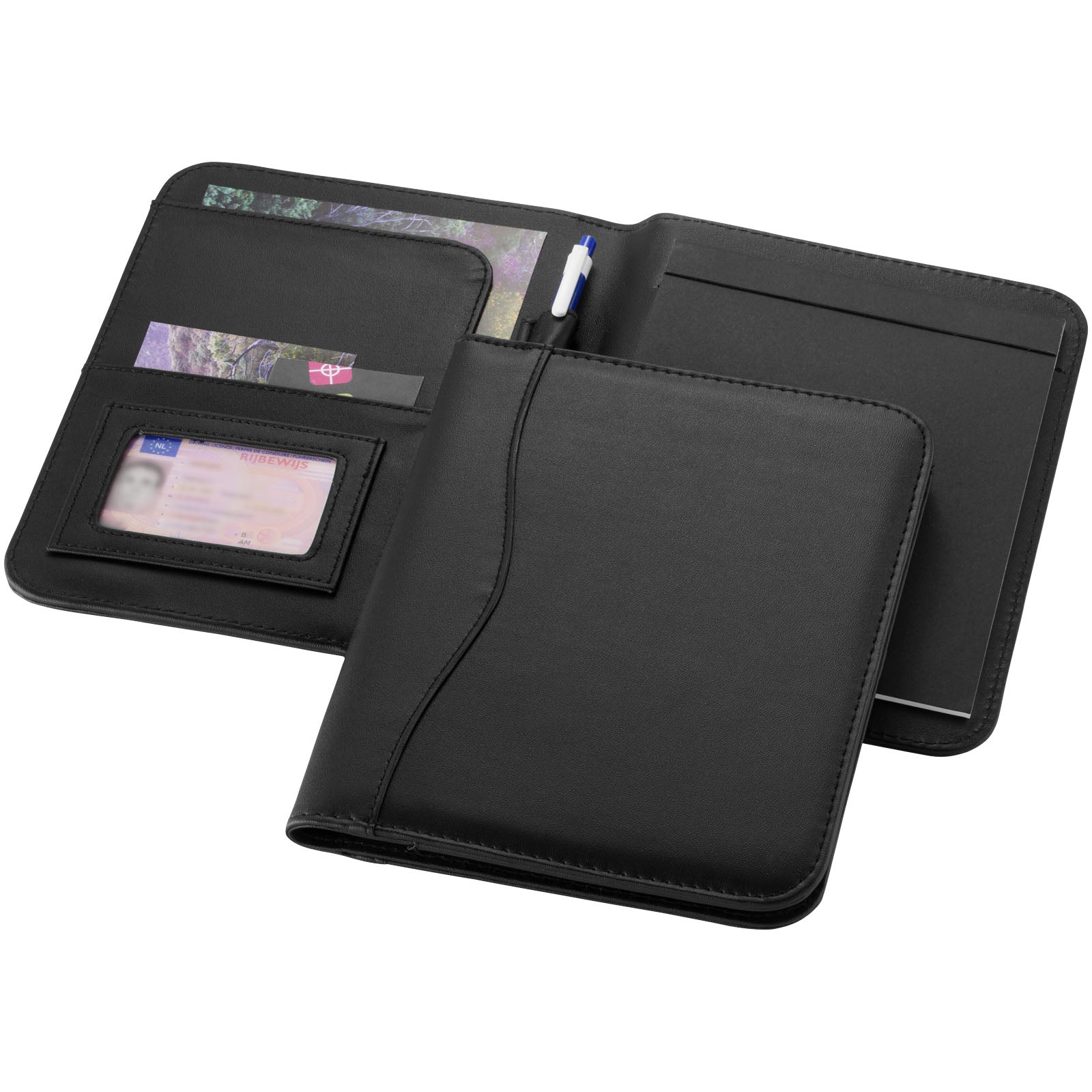 Ebony A5 Schreibmappe – Schwarz
