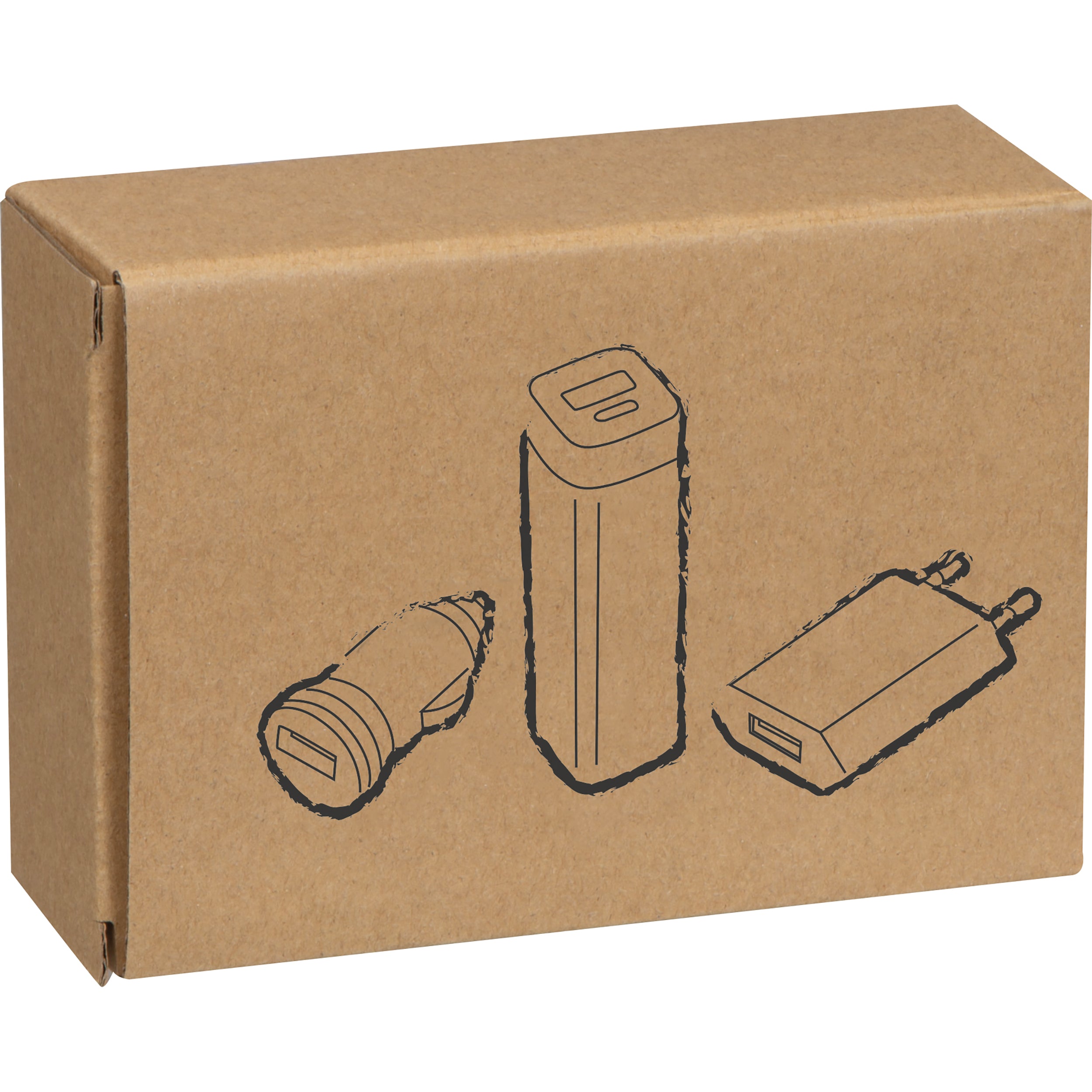 Travel Set Powerbank, EU-Stecker und USB Ladegerät JUSTIN