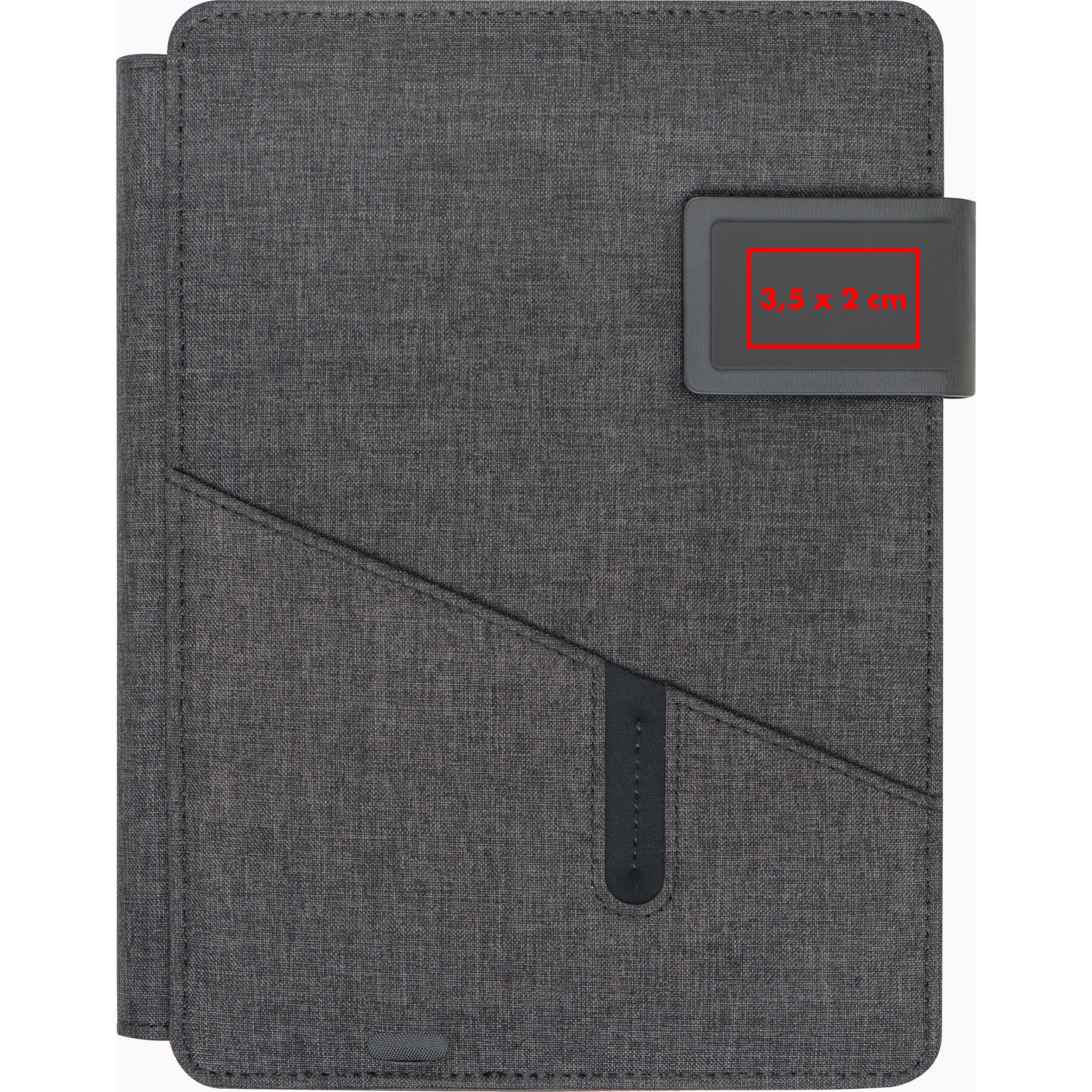 A5 Mappe mit integrierter Powerbank 4.000 mAh FABIOLA