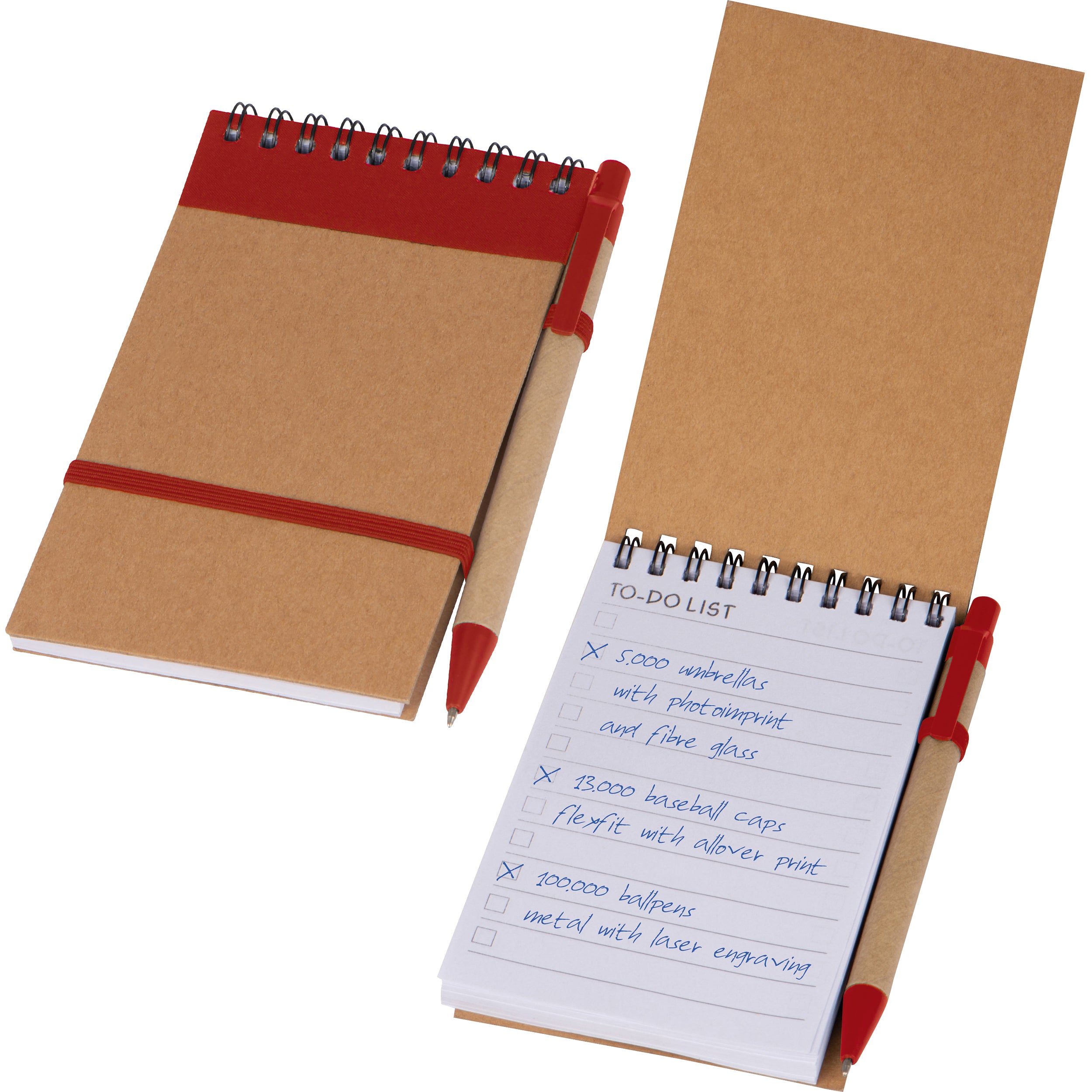Ringbuch mit Kugelschreiber und To do Liste EUGENIO