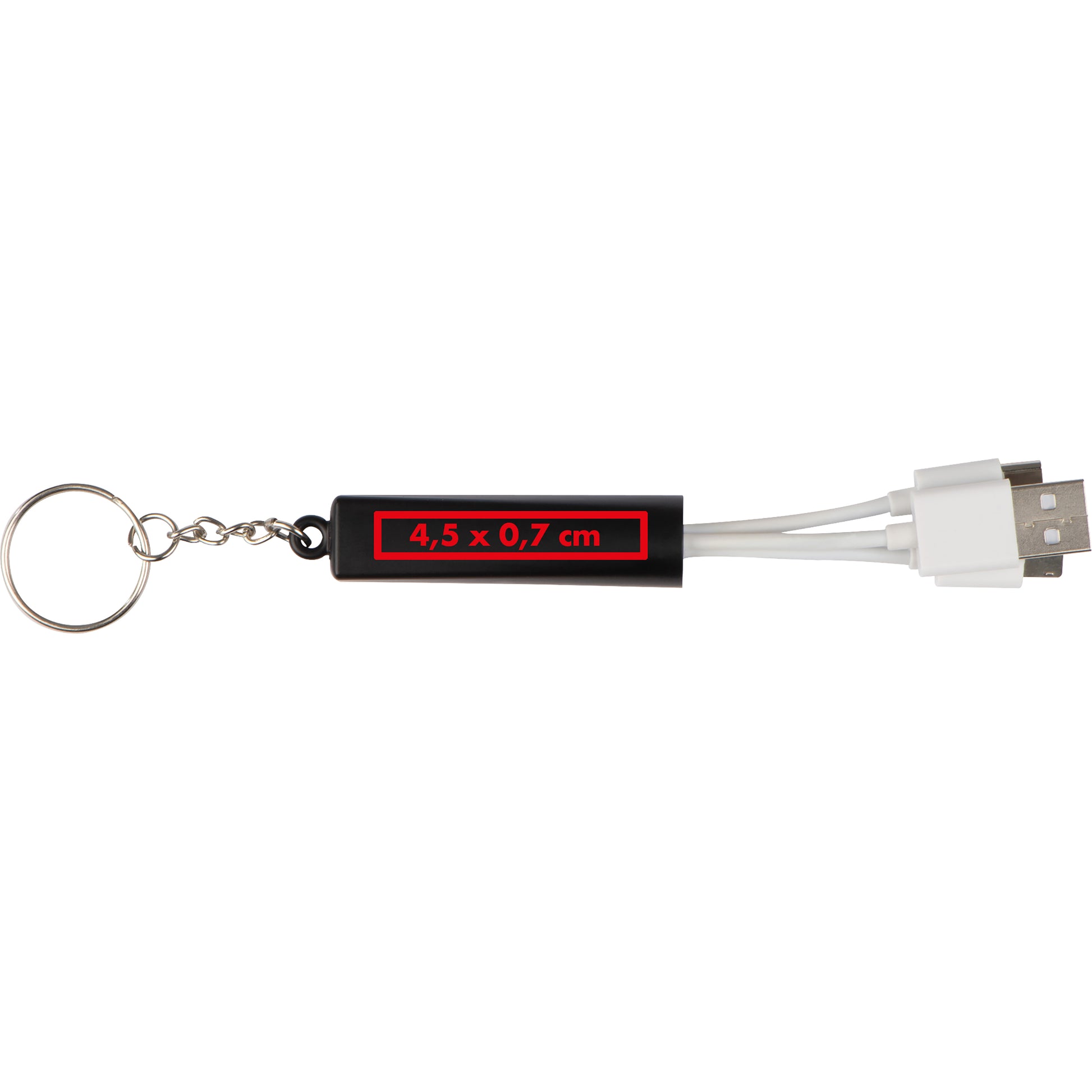 Schlüsselanhänger mit 3in1 USB Ladekabel LANA