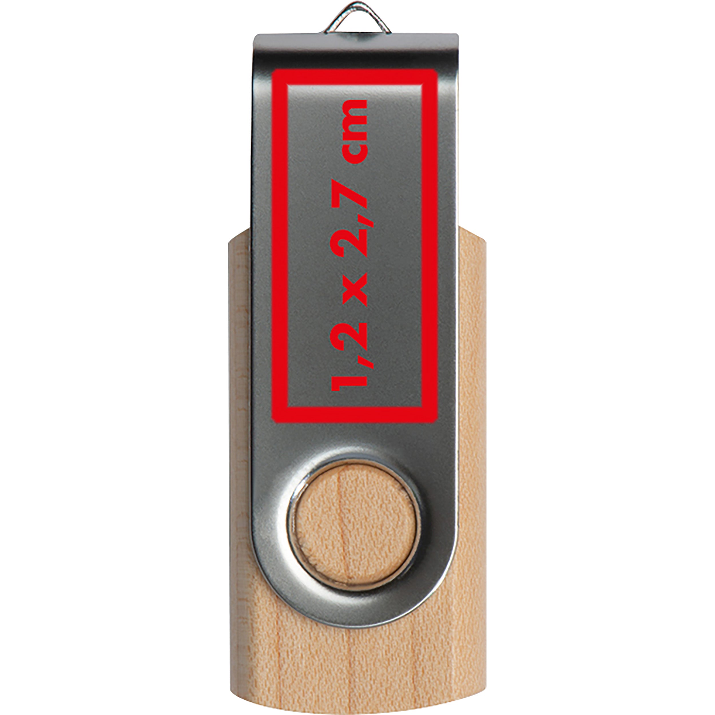 USB Stick aus hellem Holz 4 GB KLAUDIA