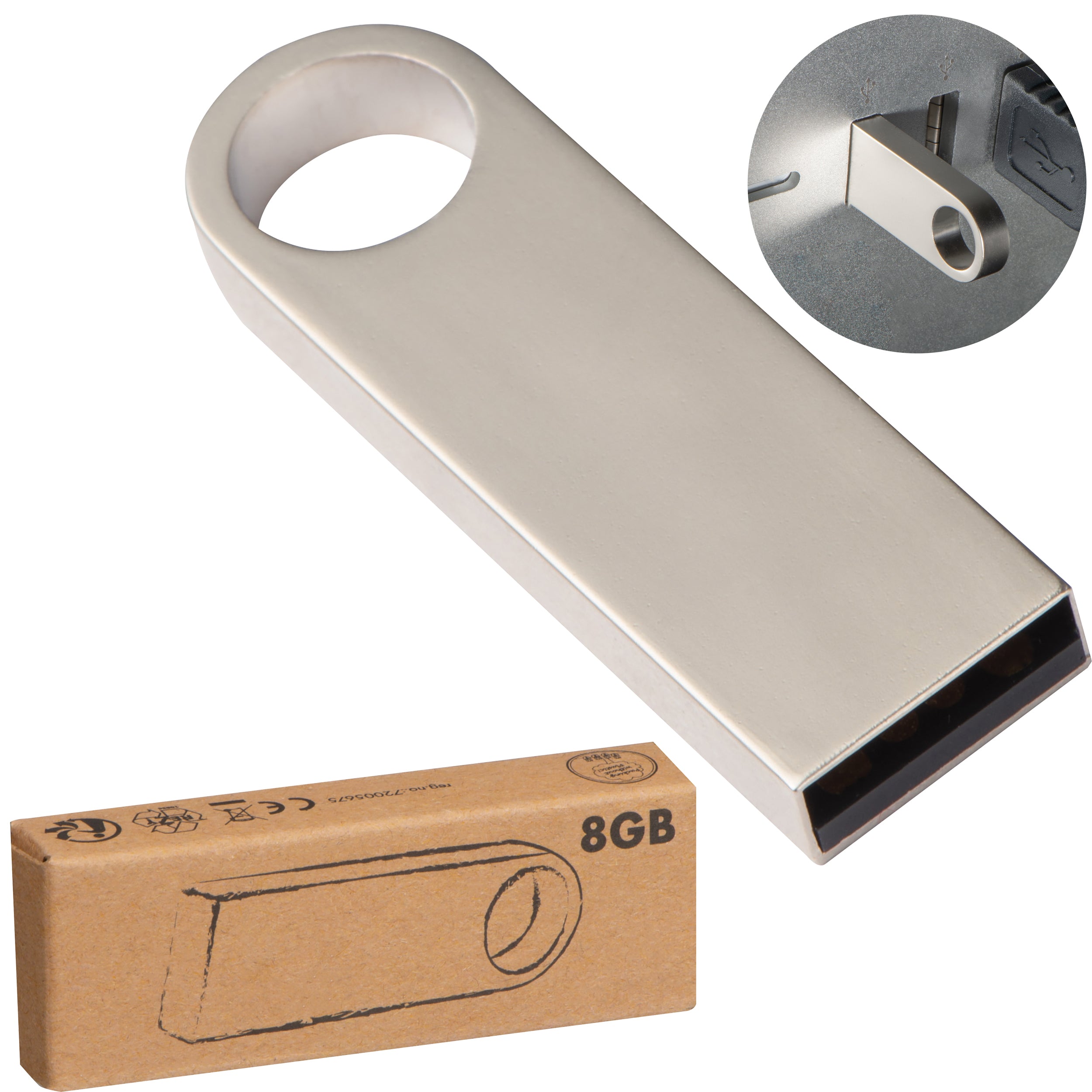USB-Stick Metall 8 GB EDYTA