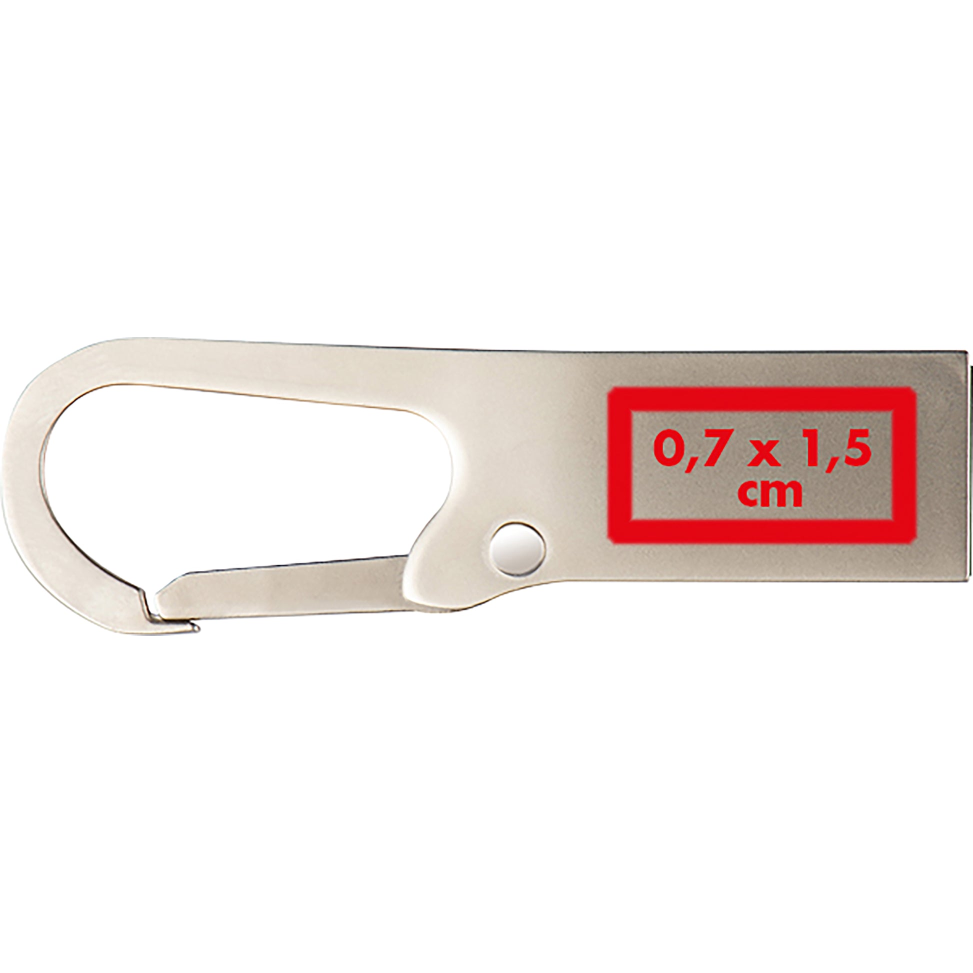 USB-Stick Metall mit Karabinerhaken 8 GB DONALD