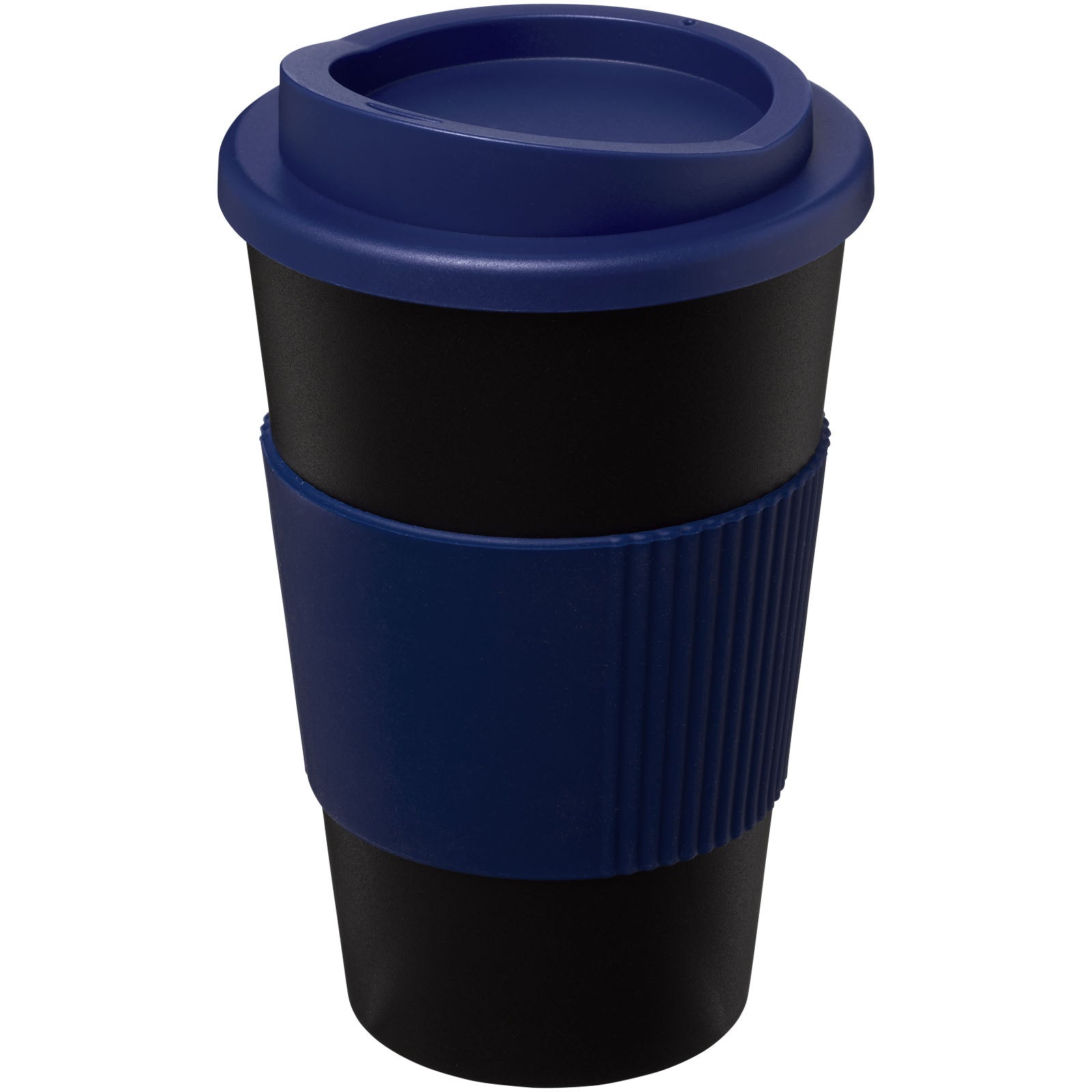 Americano® 350 ml Isolierbecher mit Schutzring – Schwarz und Blau
