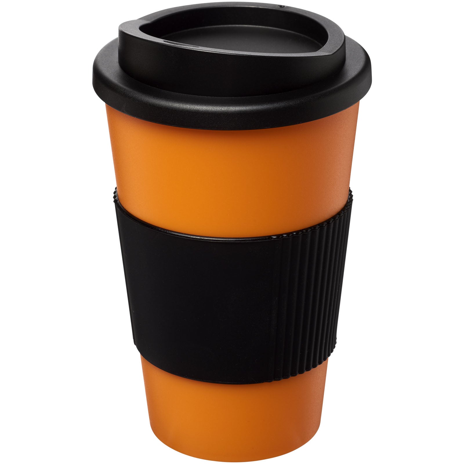 Americano® 350 ml Isolierbecher mit Schutzring – Orange und Schwarz