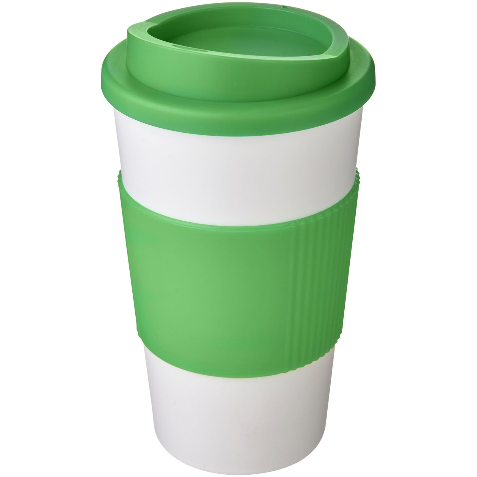 Americano® 350 ml Isolierbecher mit Schutzring – Weiss und Grün