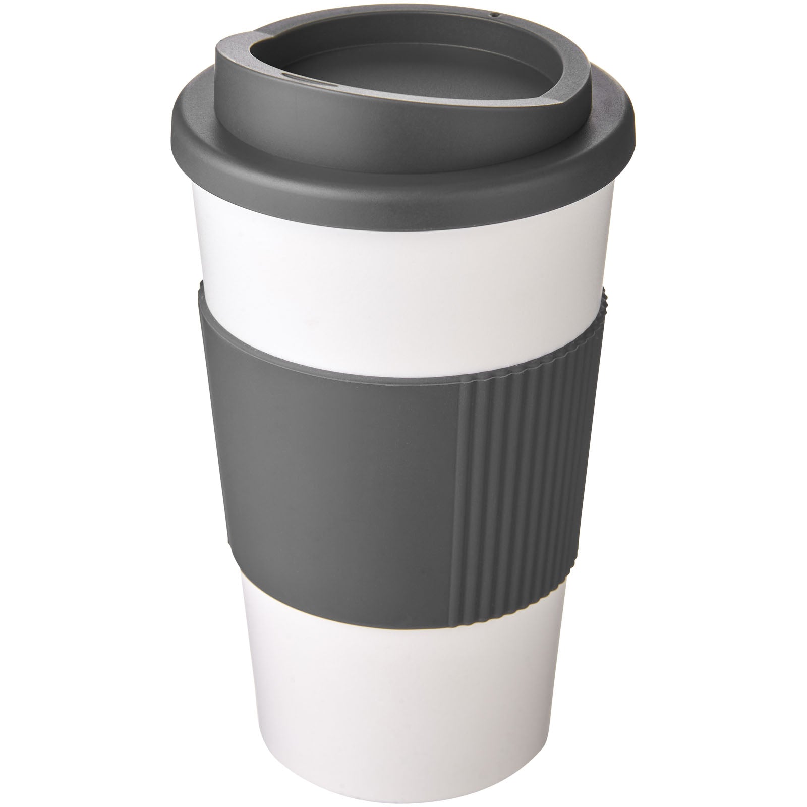 Americano® 350 ml Isolierbecher mit Schutzring – Weiss und Grau