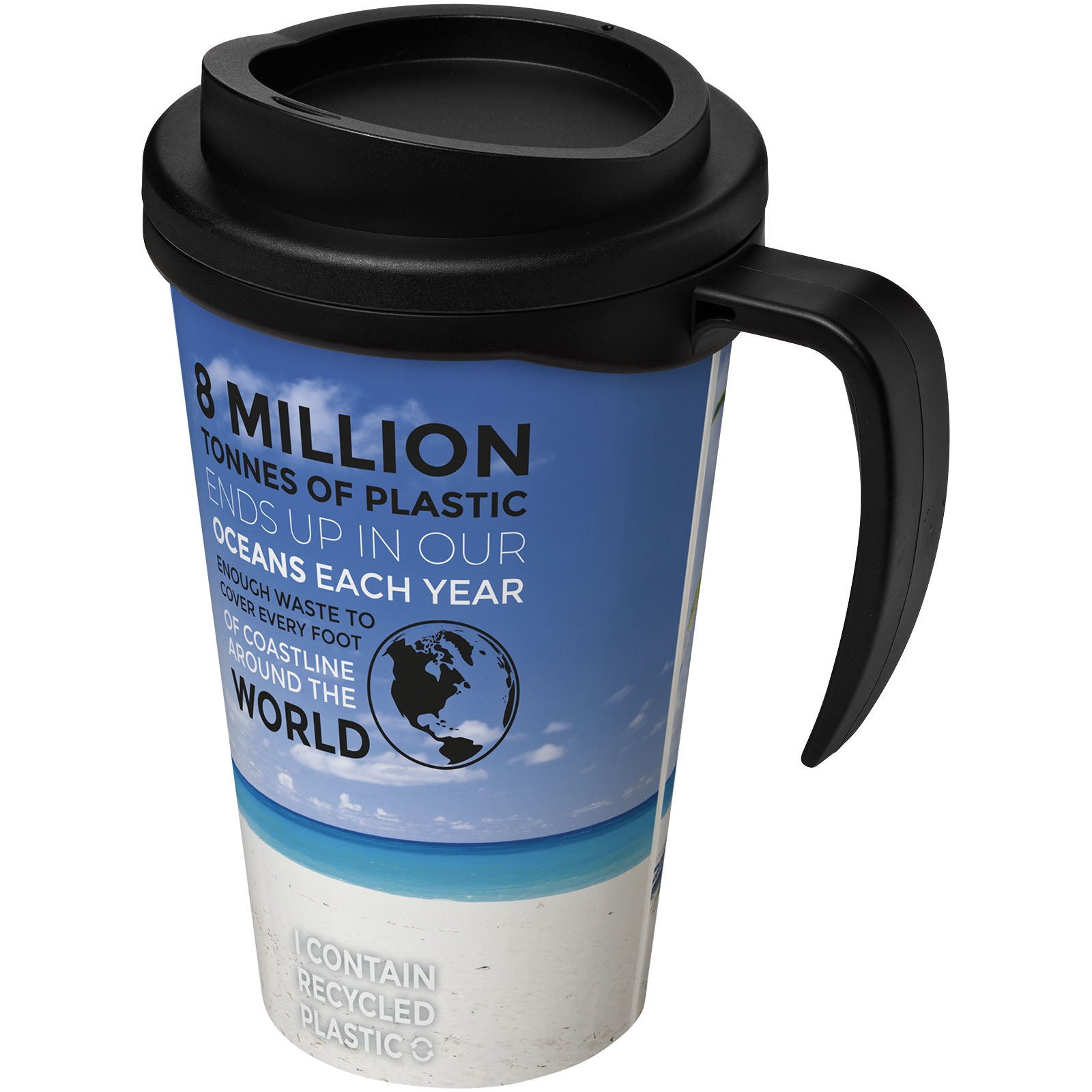 Brite-Ameriano® Grande 350 ml Isolierbecher – Schwarz