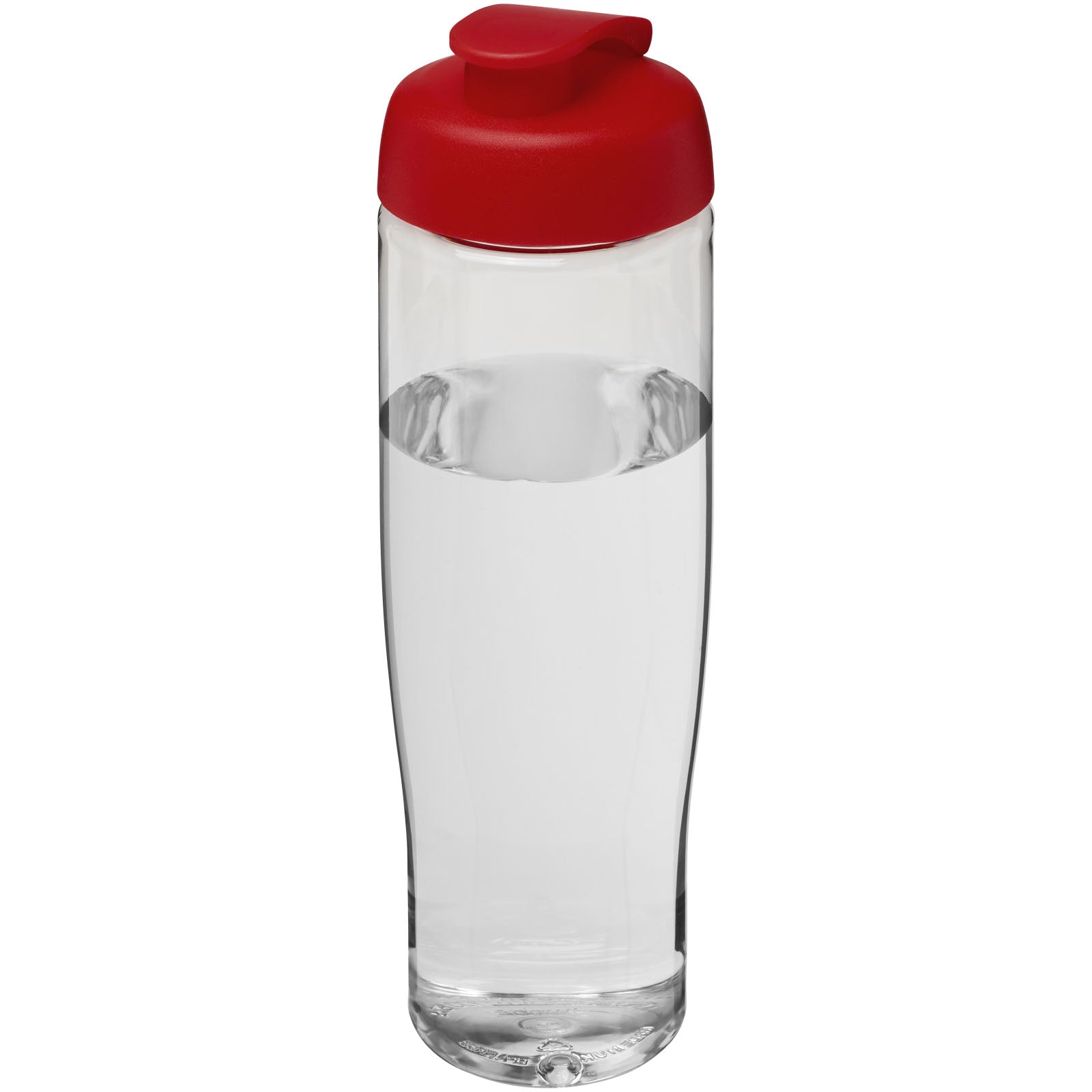 H2O Active® Tempo 700 ml Sportflasche mit Klappdeckel – Transparent und Rot
