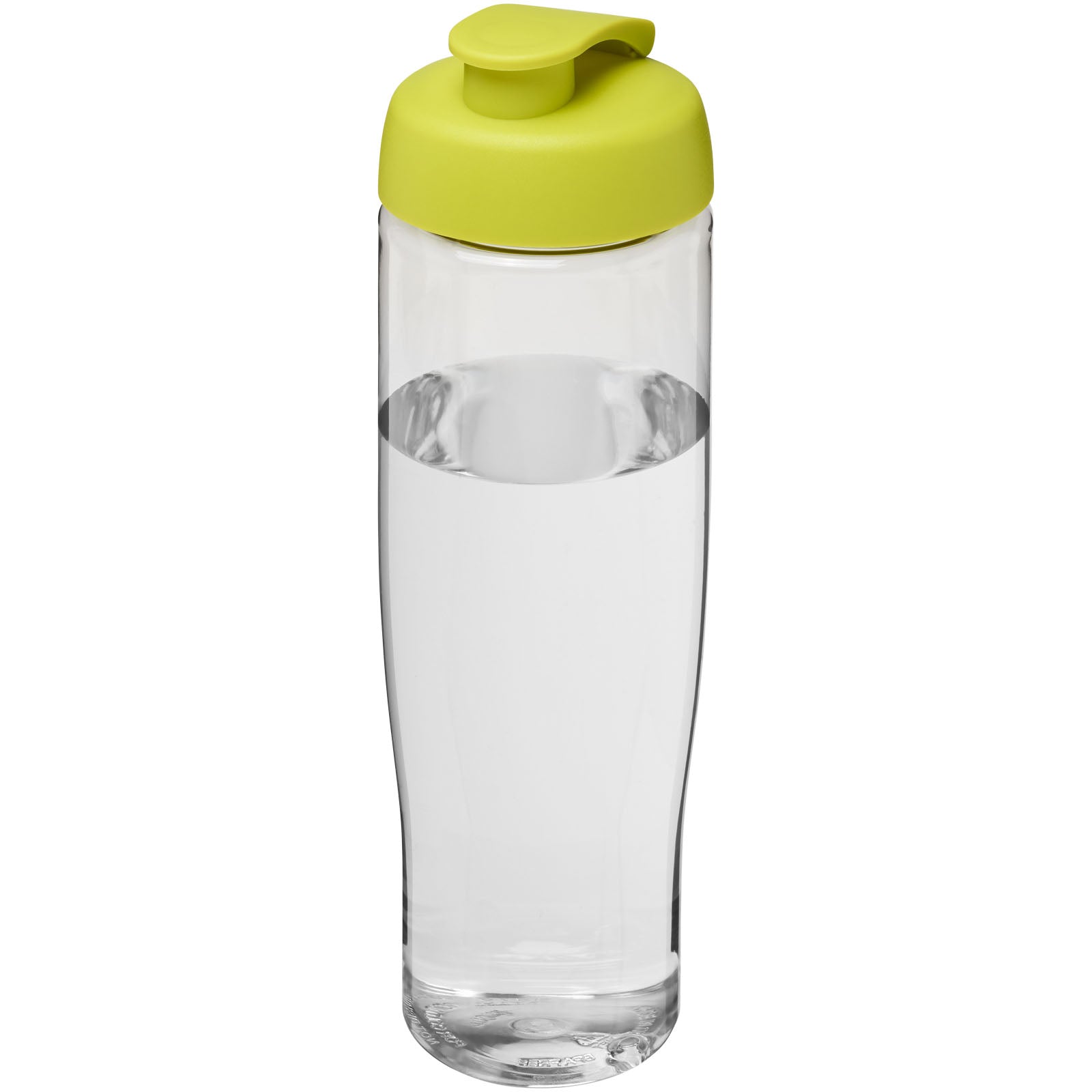 H2O Active® Tempo 700 ml Sportflasche mit Klappdeckel – Transparent und Limone