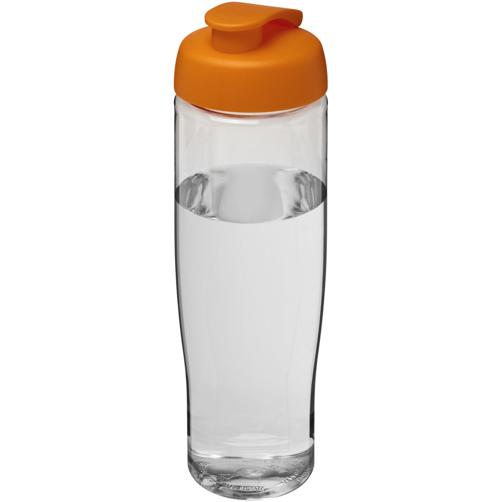 H2O Active® Tempo 700 ml Sportflasche mit Klappdeckel – Transparent und Orange