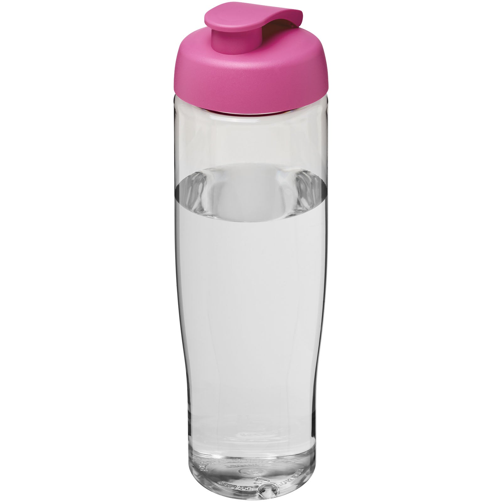 H2O Active® Tempo 700 ml Sportflasche mit Klappdeckel – Transparent und Rosa