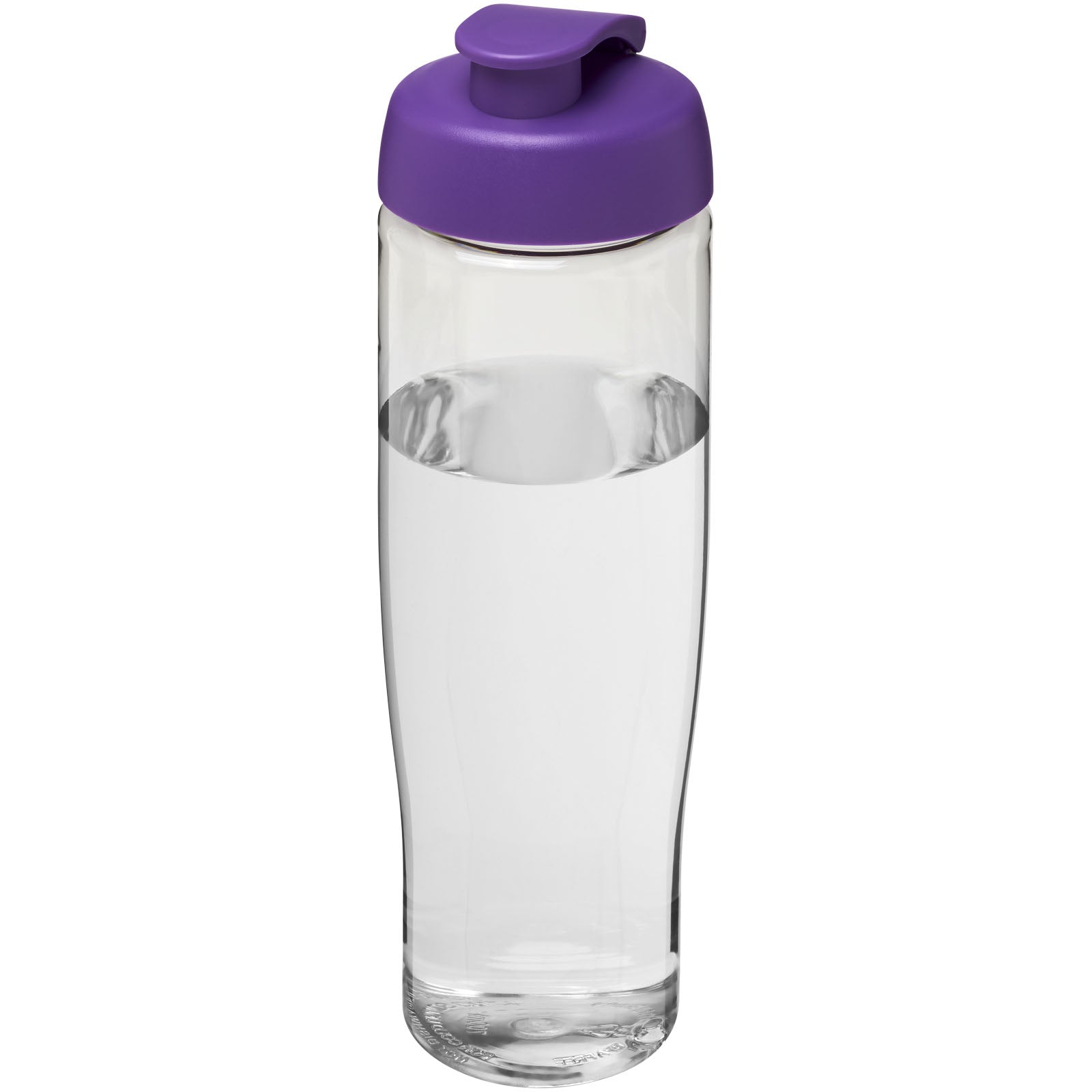 H2O Active® Tempo 700 ml Sportflasche mit Klappdeckel – Transparent und Lila