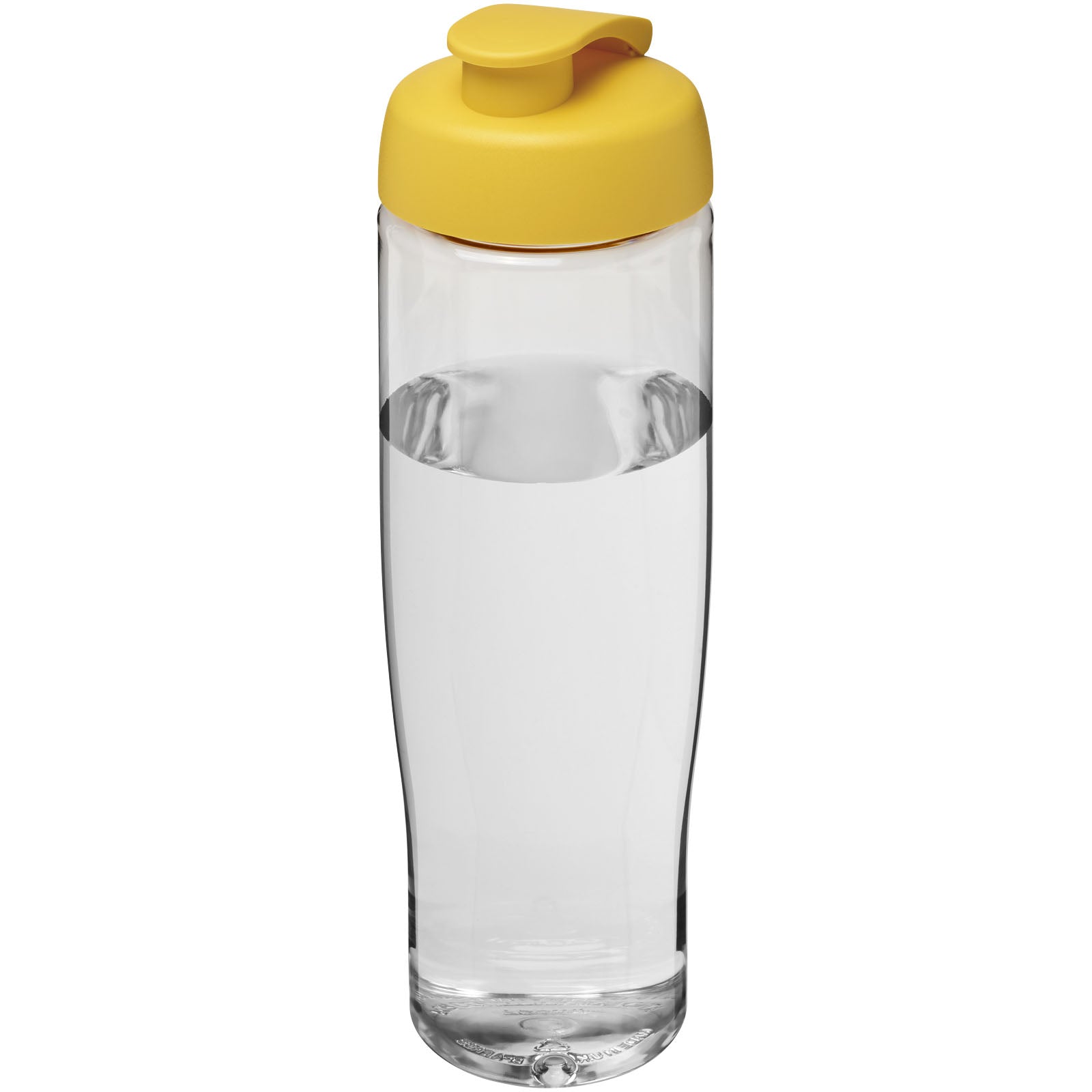 H2O Active® Tempo 700 ml Sportflasche mit Klappdeckel – Transparent und Gelb