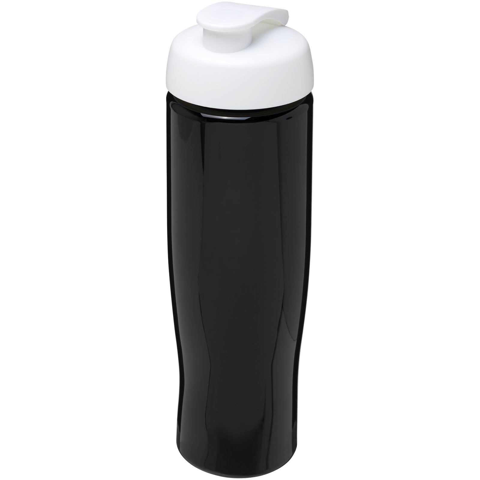 H2O Active® Tempo 700 ml Sportflasche mit Klappdeckel – Schwarz und Weiss