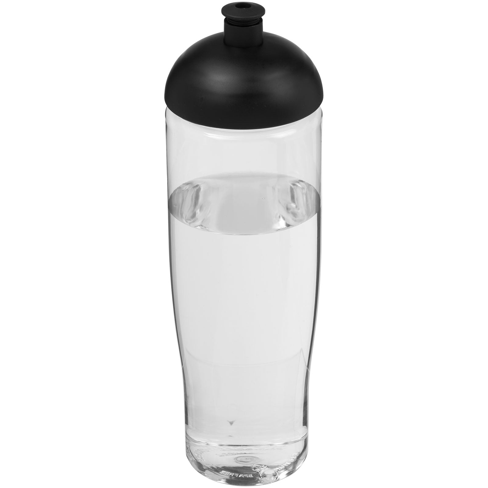 H2O Active® Tempo 700 ml Sportflasche mit Stülpdeckel – Transparent und Schwarz