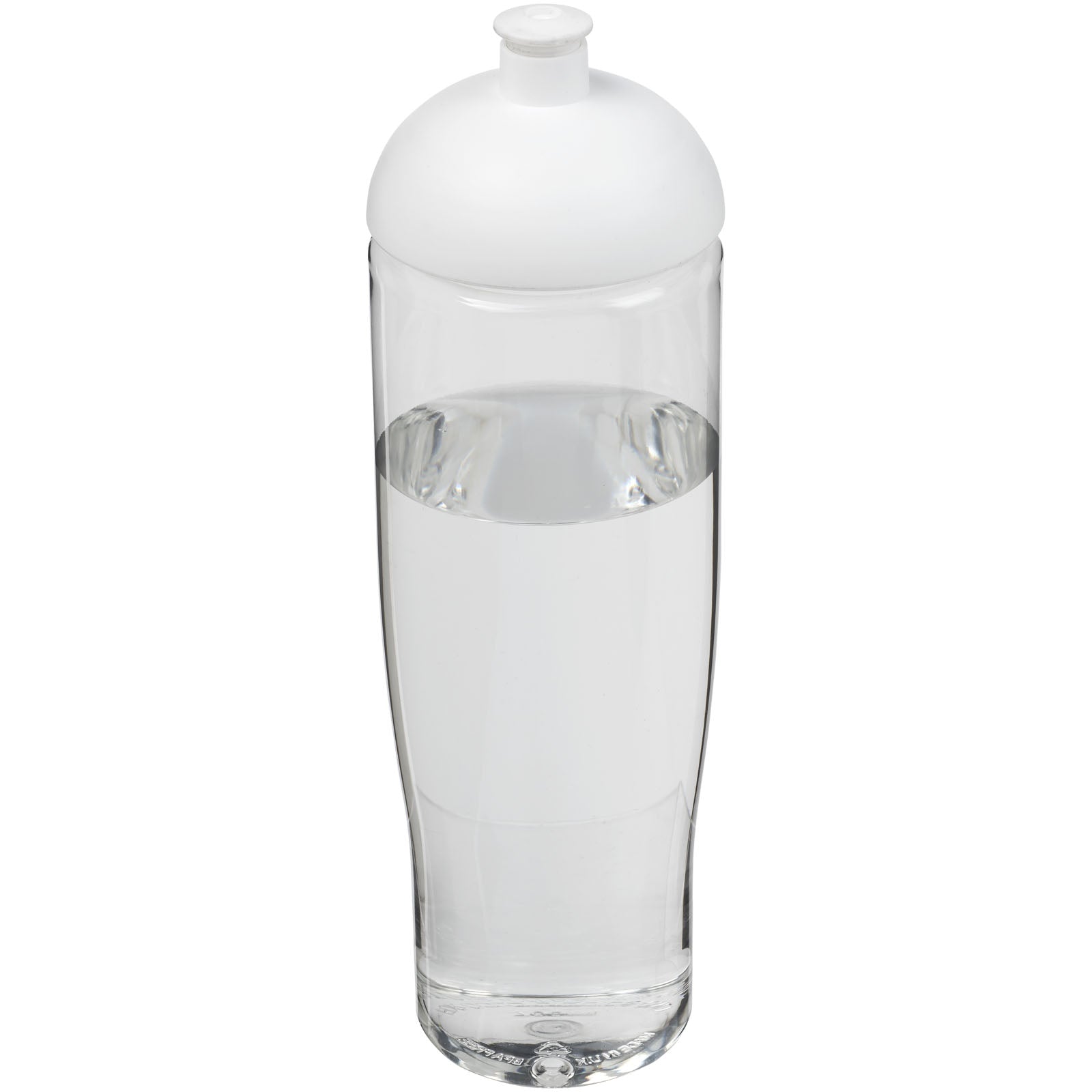H2O Active® Tempo 700 ml Sportflasche mit Stülpdeckel – Transparent und Weiss