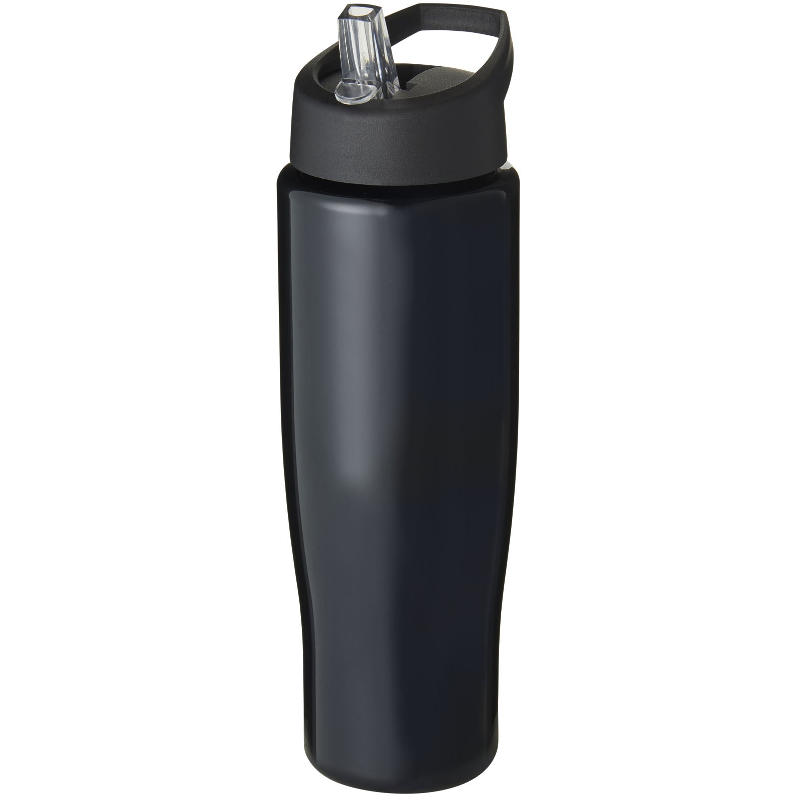 H2O Active® Tempo 700 ml Sportflasche mit Ausgussdeckel – Schwarz